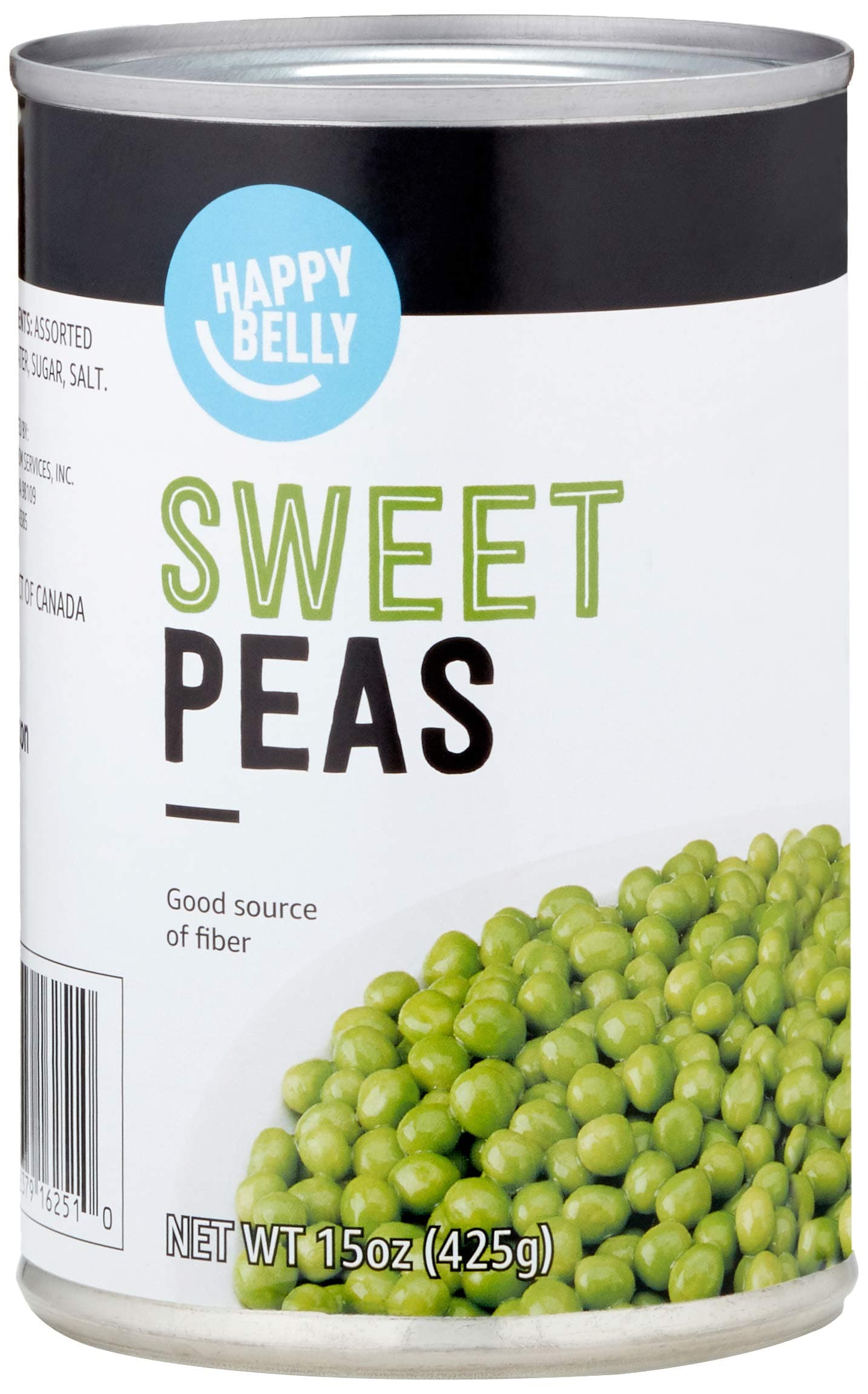 Amazon Brand - Happy Belly Sweet Peas, 15 ounce (Pack of 1)
