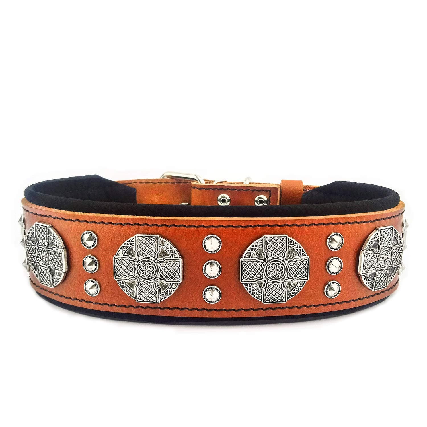 Bestia ™ "Maximus Leather Dog Collar For Large Dogs. Cane Corso, Rottweiler, Dogo – Hand Made In Europe