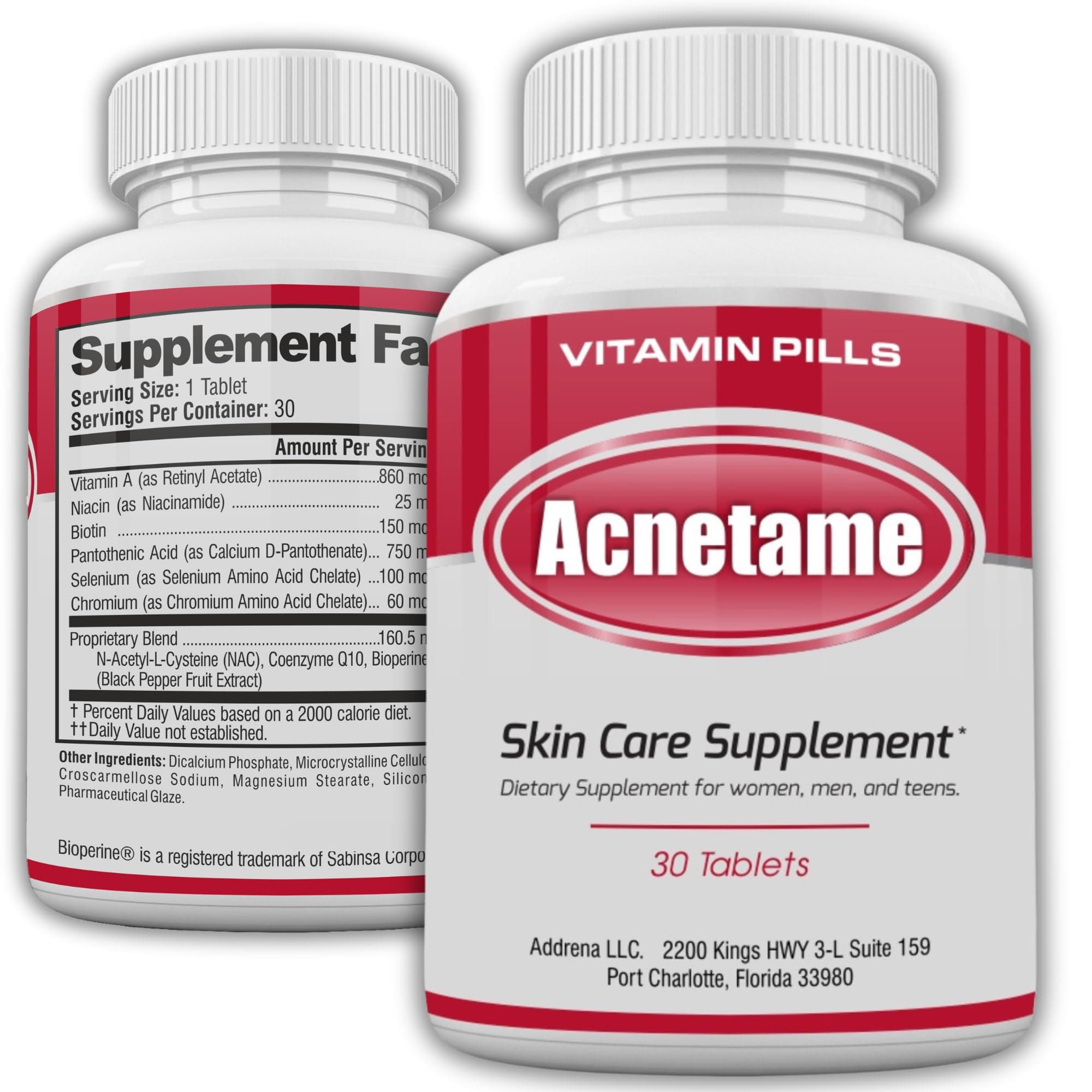 Acnetame Women and Men Acne Pills (30 Ct)
