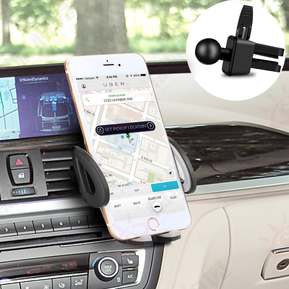 Car Phone Holder, Universal Car Phone Mount Air Vent Car Phone Holder for iPhone 7/7 Plus/ 6S/ 6s Plus/ 6/ 5S/ 5C, Samsung Galaxy S7 S6 Note 5/4, Huawei and Other Smartphone