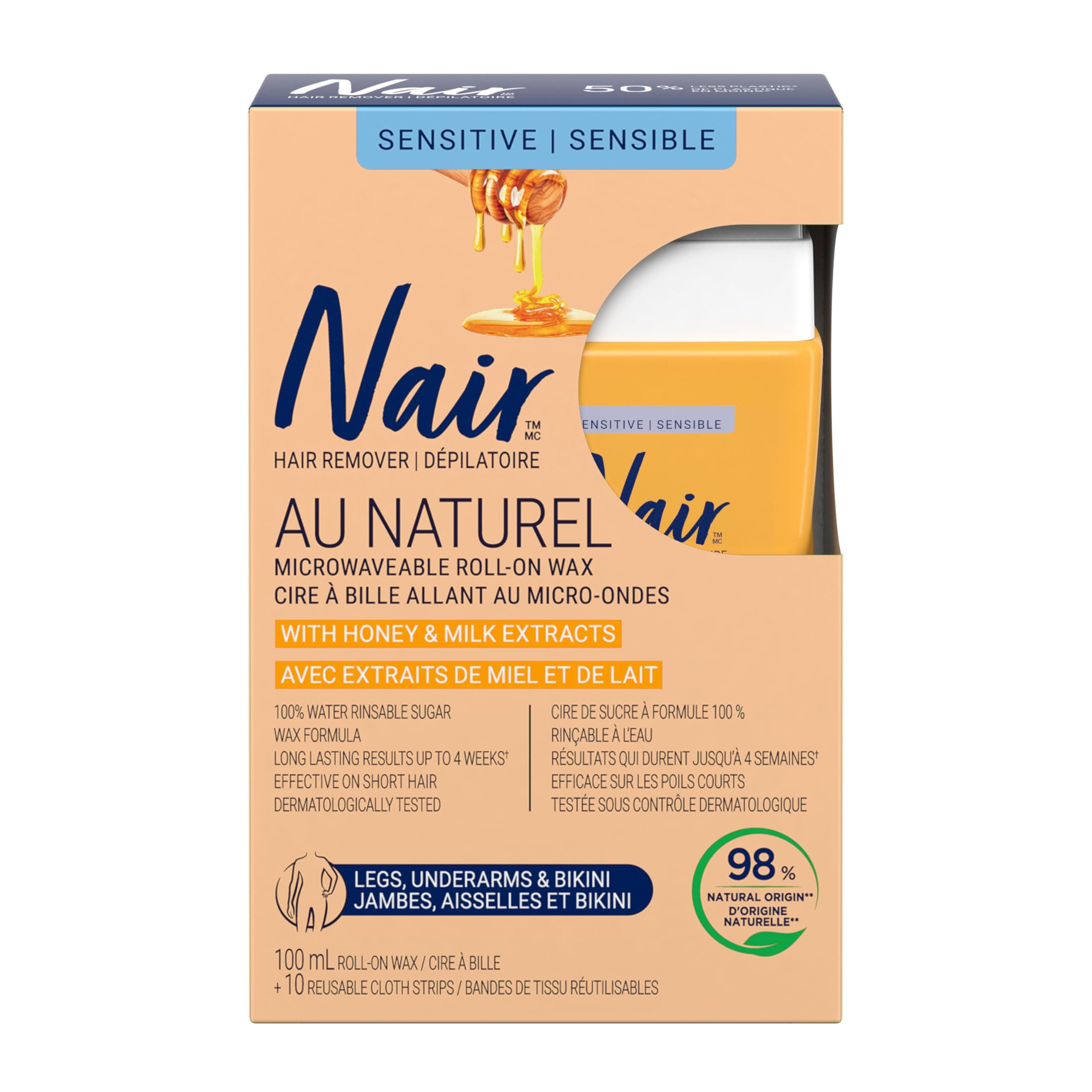 Roll-On Milk and Honey Wax (3.4 oz)