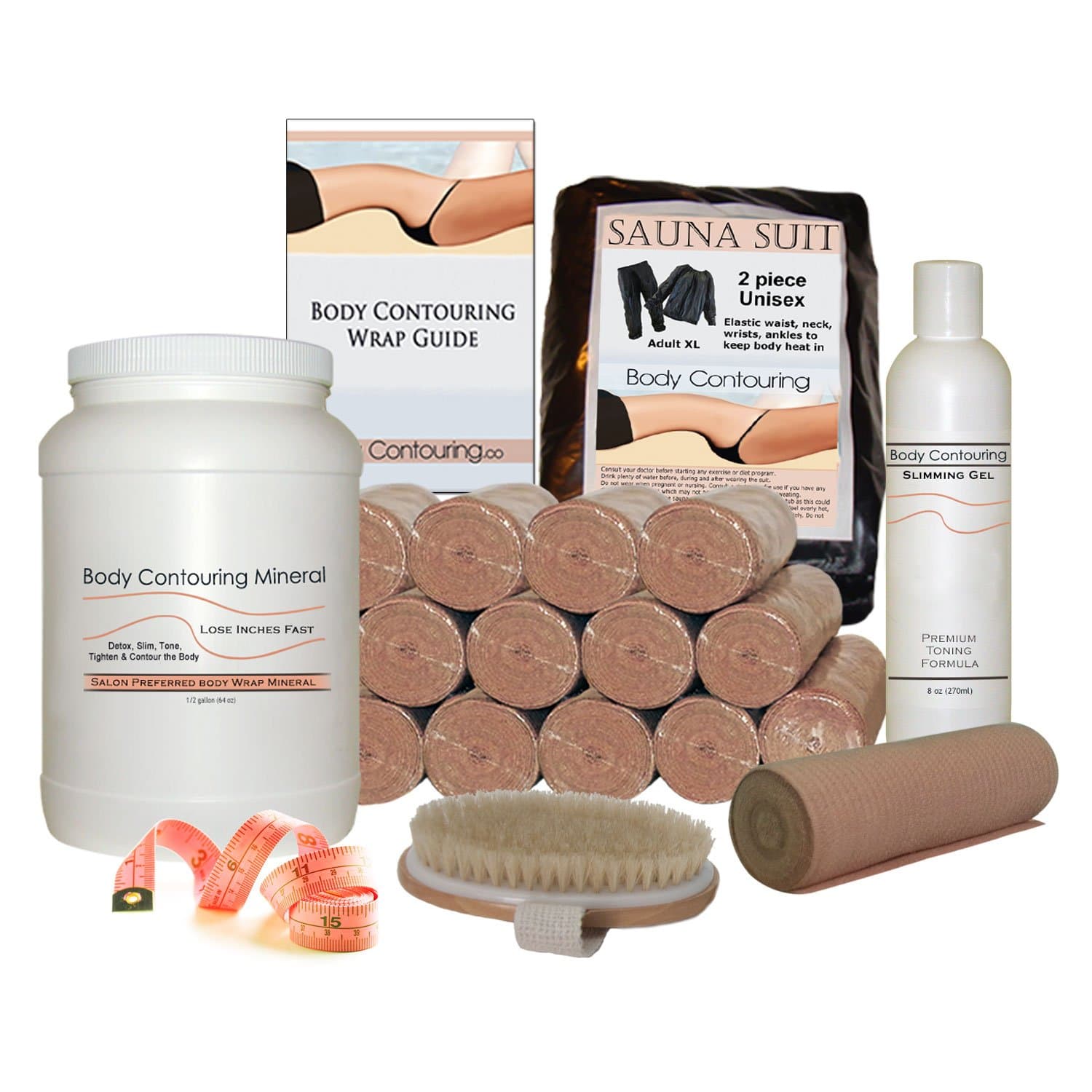 Body Contouring Salon Body Wrap Mineral Kit Deluxe