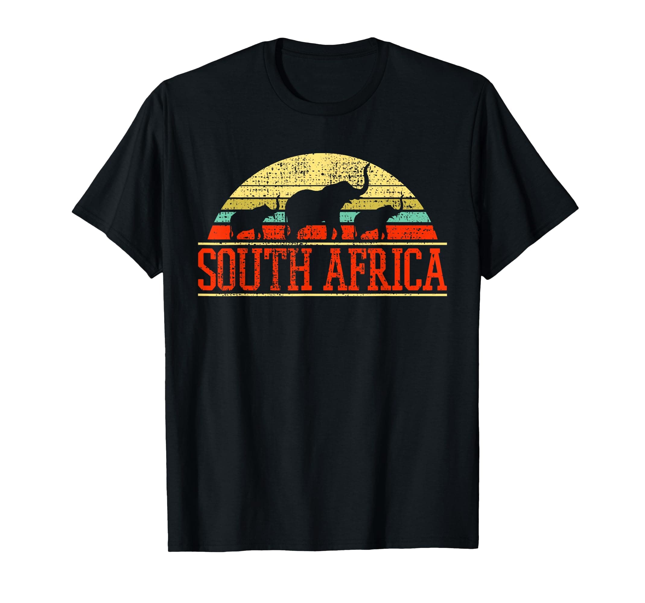 South Africa Elephant Gift Retro Vintage T-Shirt