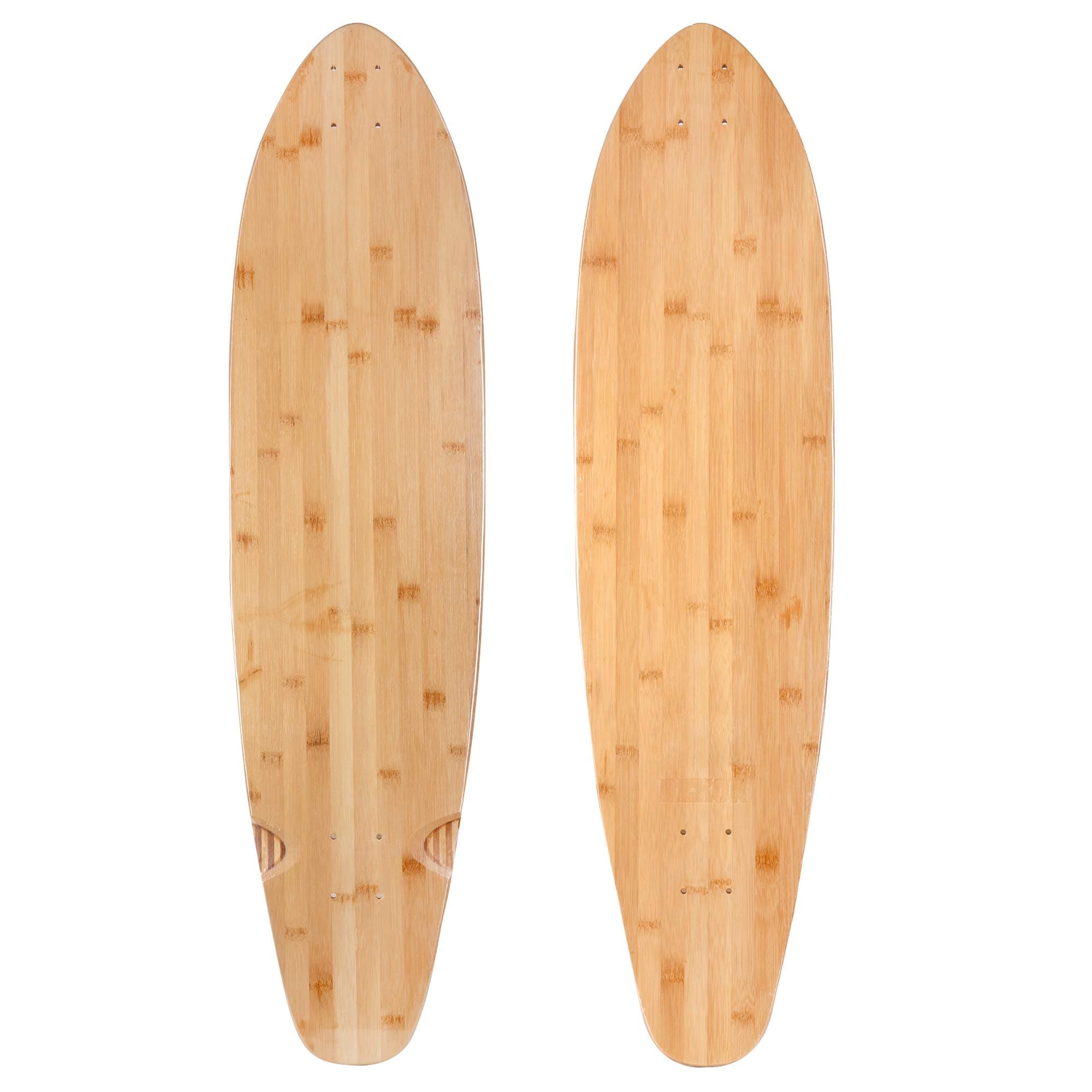 Rekon 9.5 Inch Bamboo Fiberglass Longboard Deck