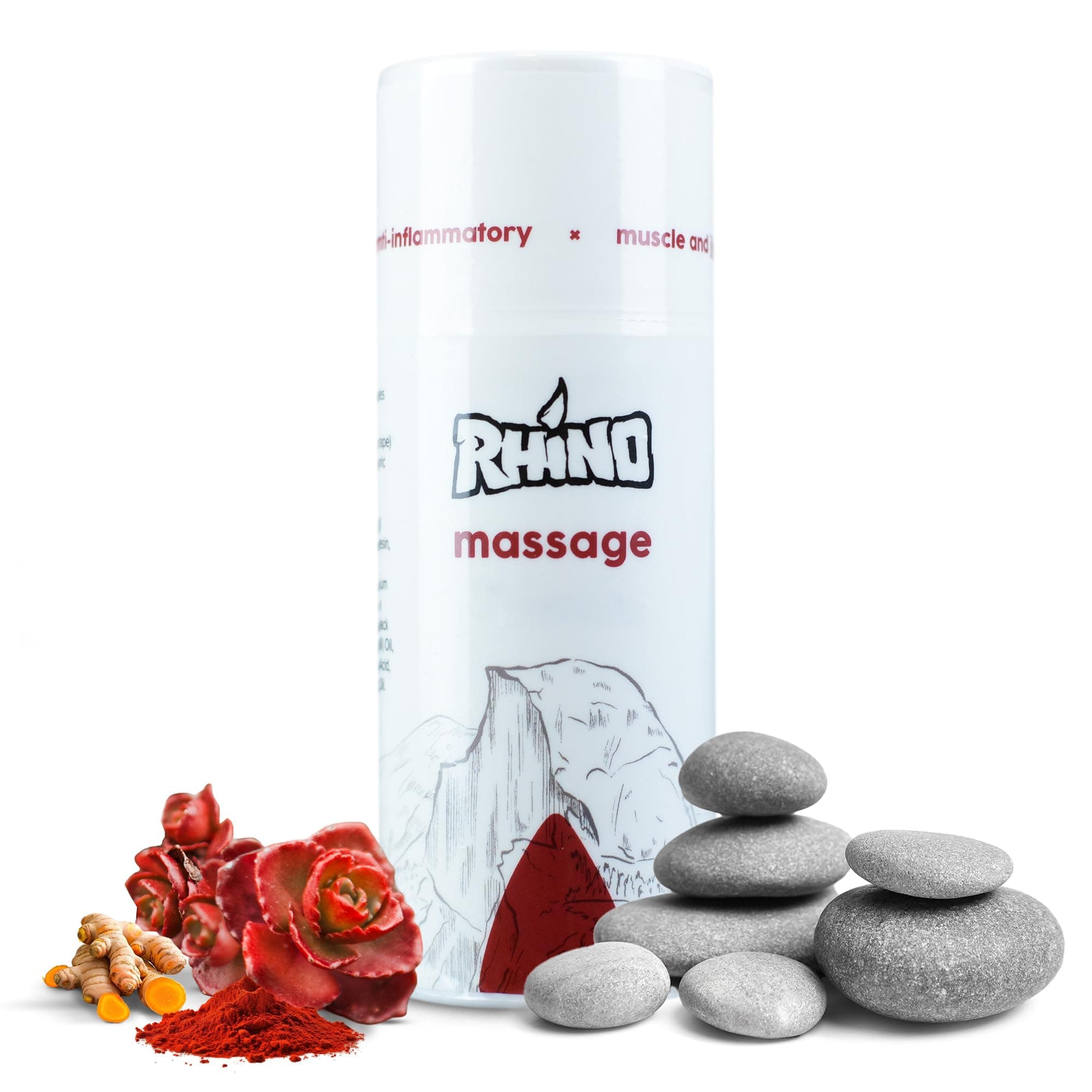 Rhino Skin Solutions Massage | Natural Warming Massage Lotion for Muscle and ...