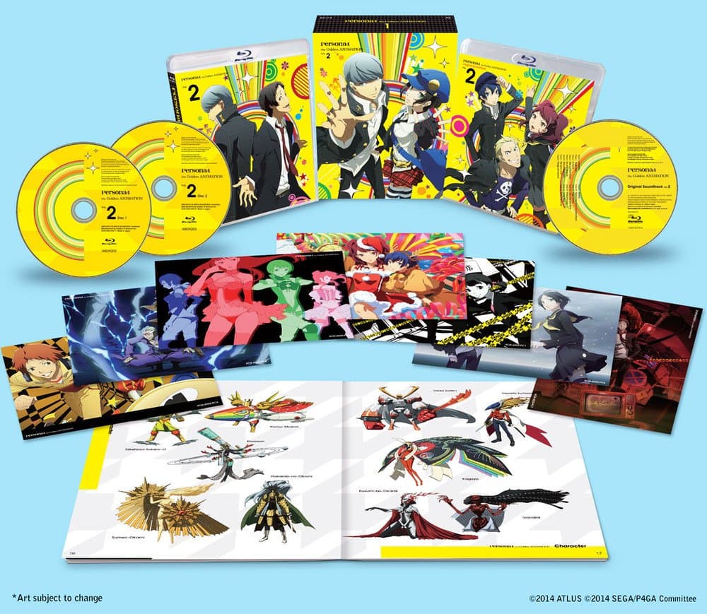 Persona 4 the Golden ANIMATION Volume 2 BLURAY (Eps #7-12) + CDs