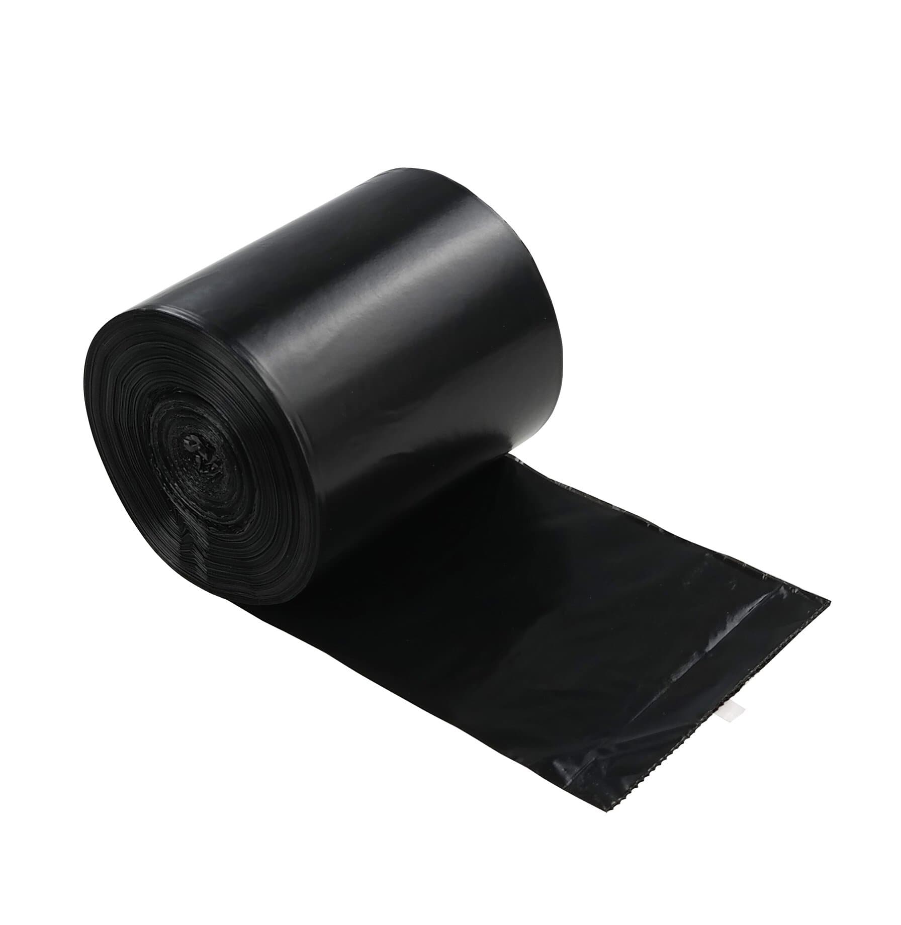 Lesbye 40L Black Trash Bag, Kitchen Bin Bags, Black Refuse Sacks Pack of 125