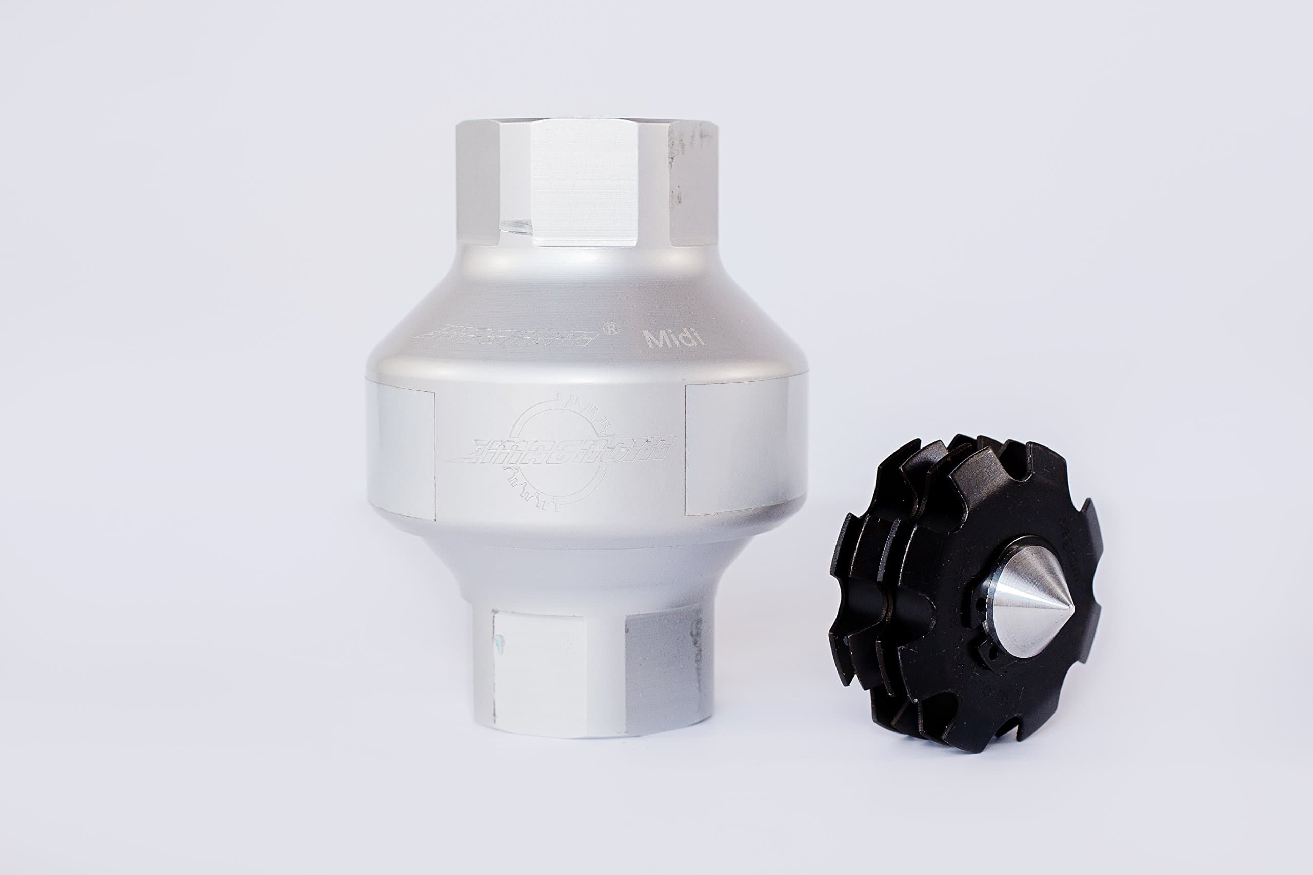 Magnom Midi - In-line Magnetic Filter for lines up to 3/4" - Filter Ferrous Particles from Engine/Hydraulic Oil and Diesel Fuel