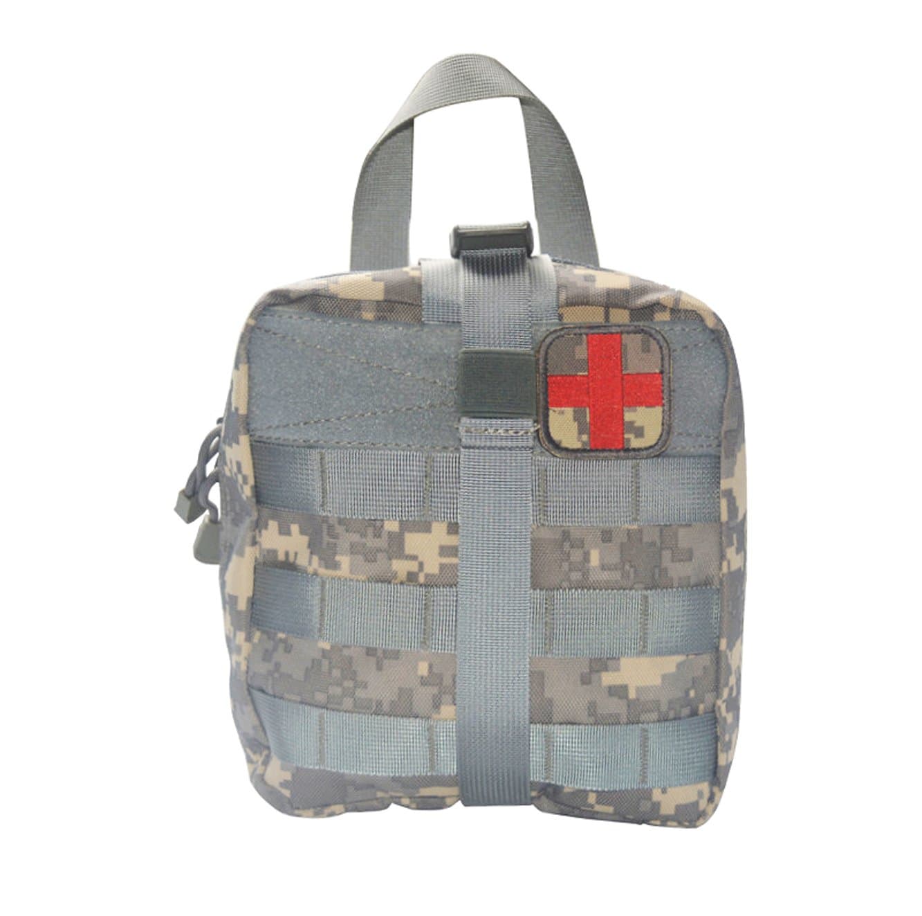 ZAFIC Outdoor Military Tactical MOLLE Pouch IFAK Rip-Away EDC Utility Pouch with Common First Aid Supplies