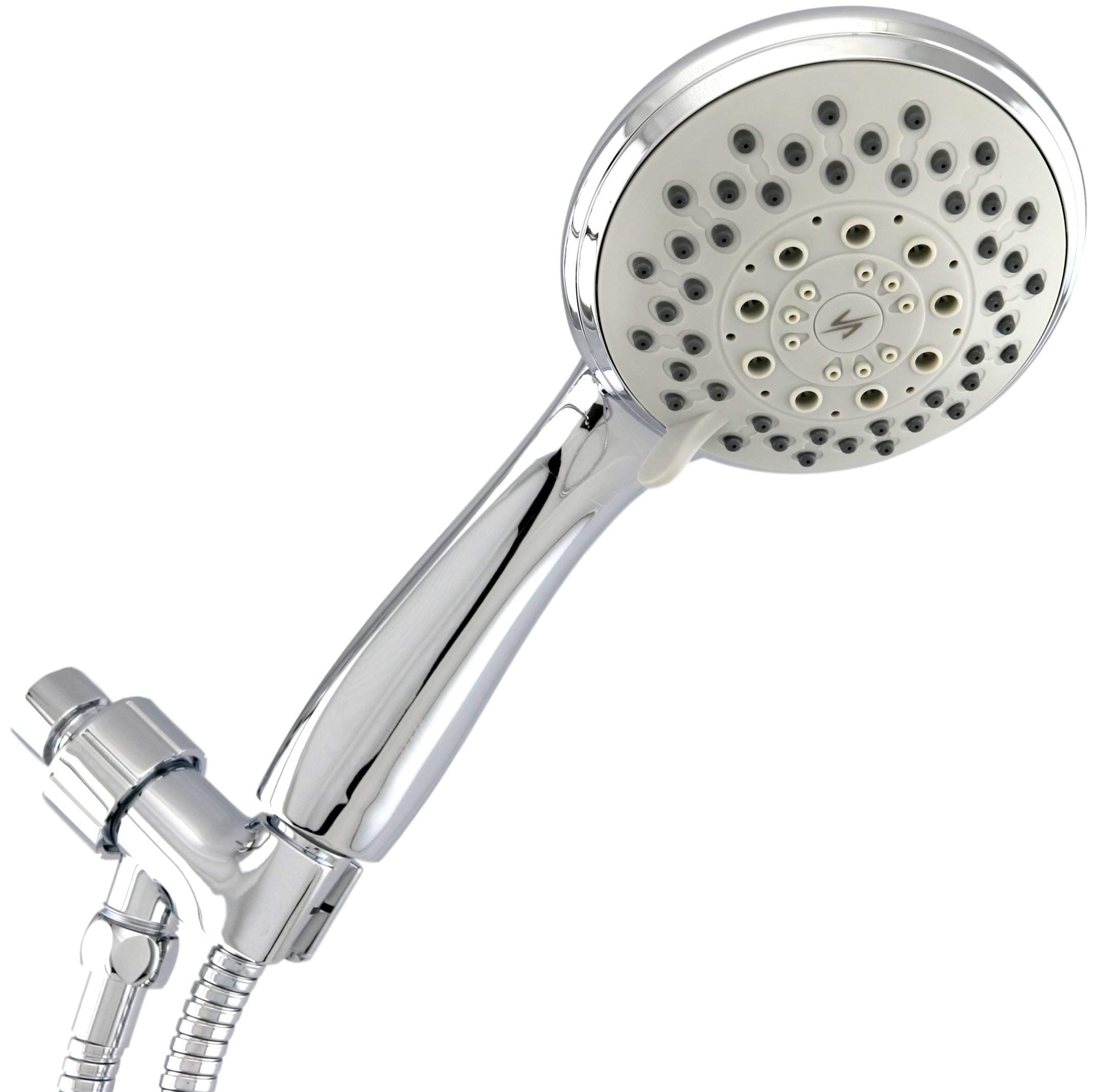 Vida Alegría H5+ Handheld Shower Head; with Steel Hose, Holder, 5 Sprays; 2.5 gpm (Chrome)
