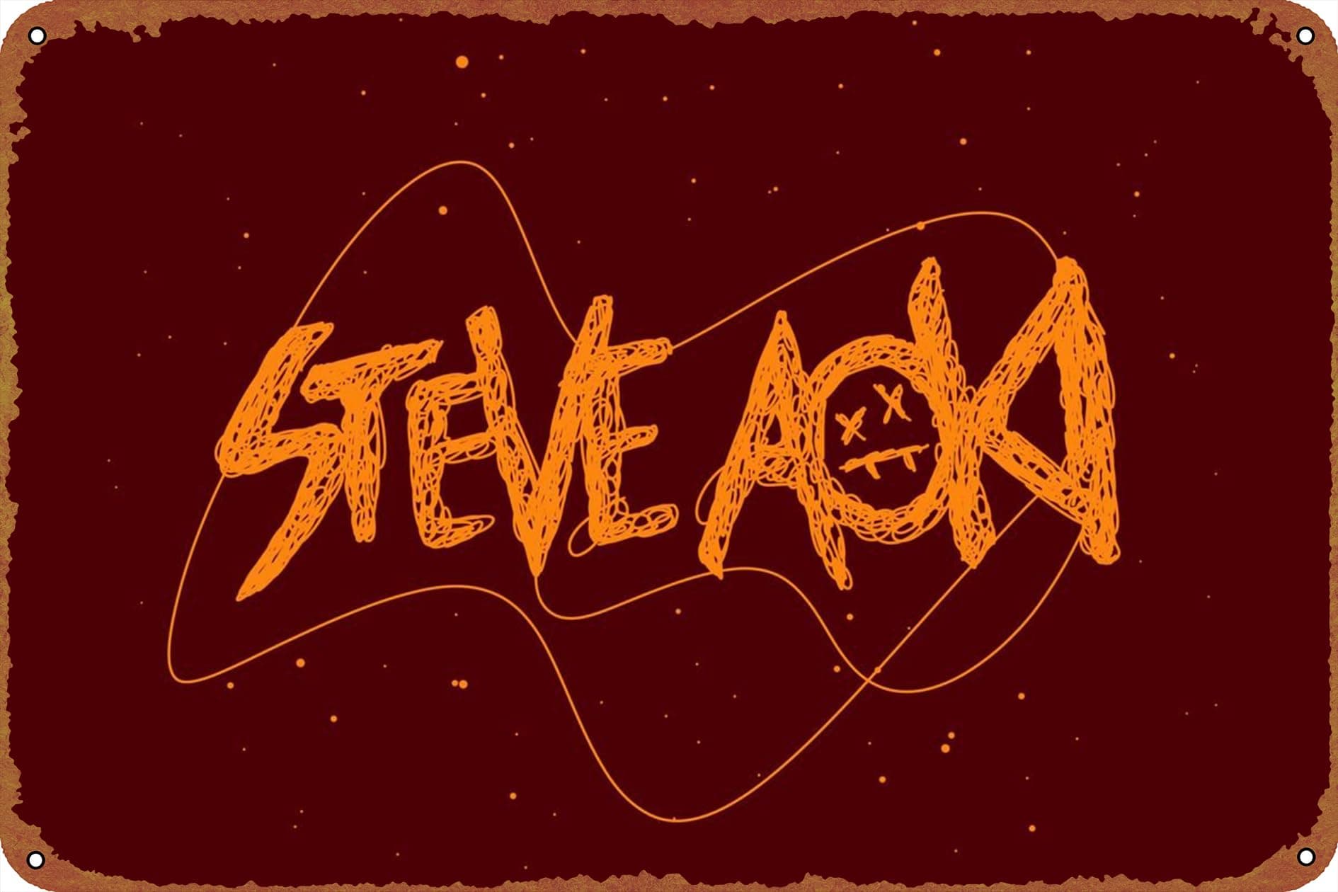 Steven Hiroyuki Aoki DJ US Music Poster Vintage Tin Sign Unique Metal Wall Decor for Home, Bar, Diner, Pub, 8 x 12 Inches,Fun Kitchen Decor, Funny Bar Signs, Vintage Kitchen Signs