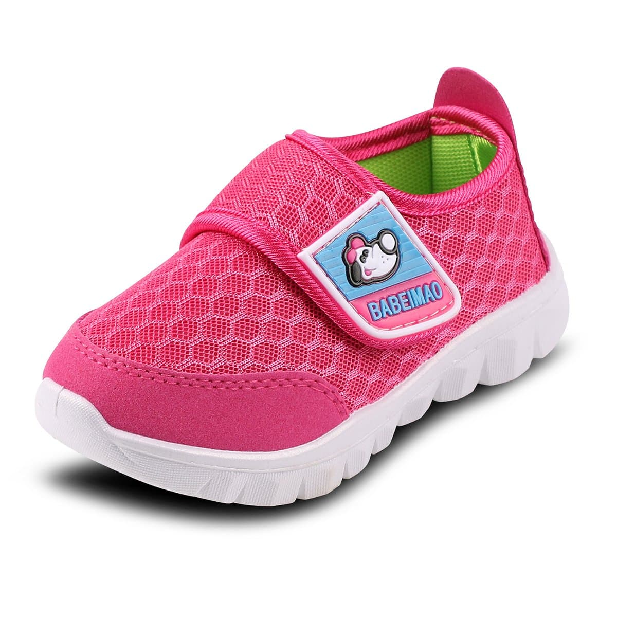 Baby Boy Girl Shoes Breathable Mesh Lightweight Sneakers Running Toddler Tennis Shoes (5.5 M US Toddler, Pink)