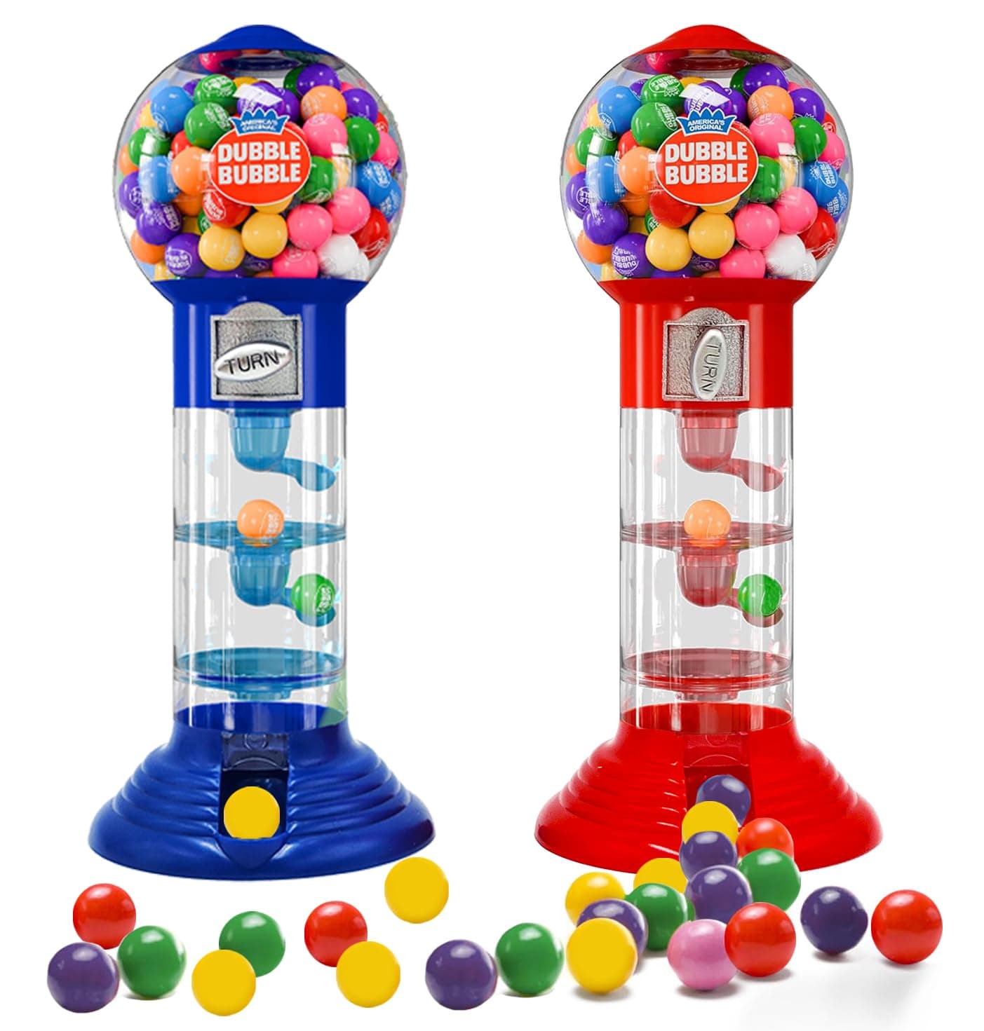Spiral Fun Gumball Bank 10.5" Inches Tall, Assorted (2-Pack)
