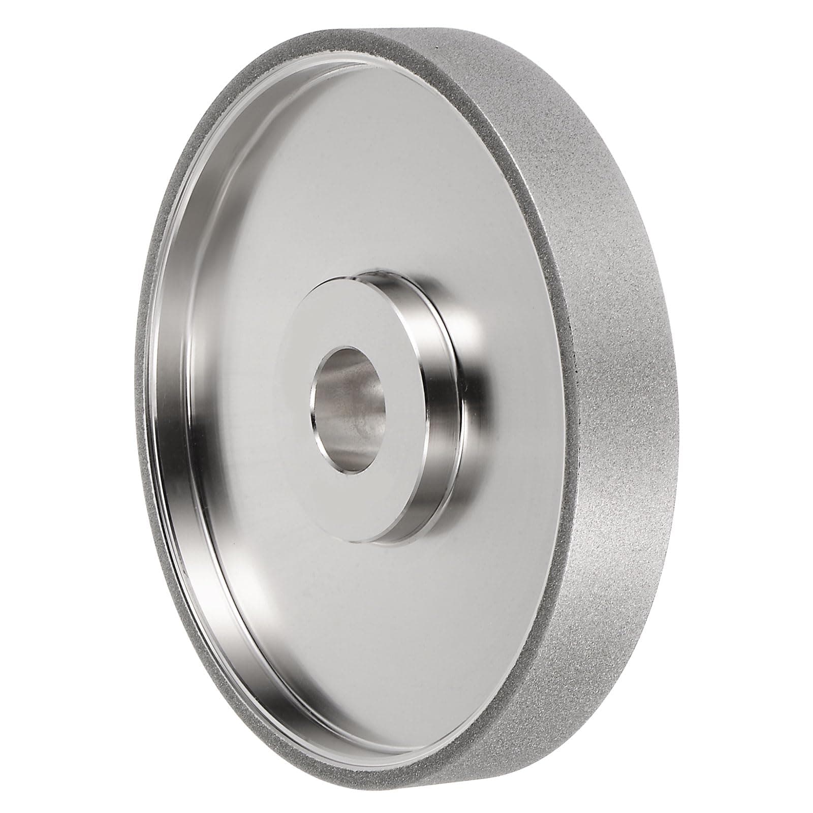 HARFINGTON Diamond Lapidary Wheel 6 Inch x 1 Inch Arbor Hole 240 Grit Grinding Wheels for Stone, Marble, Glass, Ceramics, Crystal, Carbide, Steel