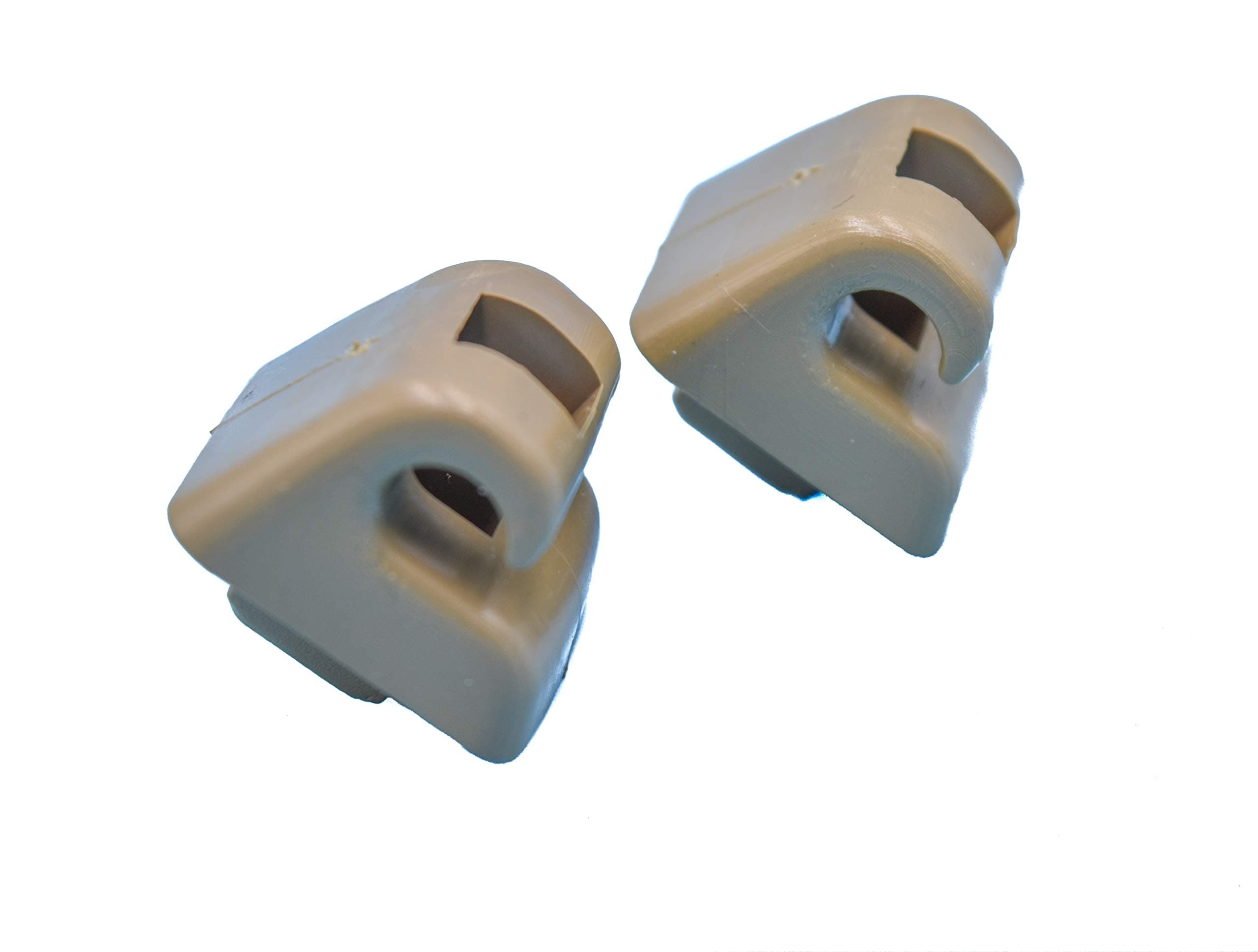 Compatible Replacement Sun Visor Clips Holders for Mercedes W123 W124 W126 W140 W201 Set of 2 New- Brown