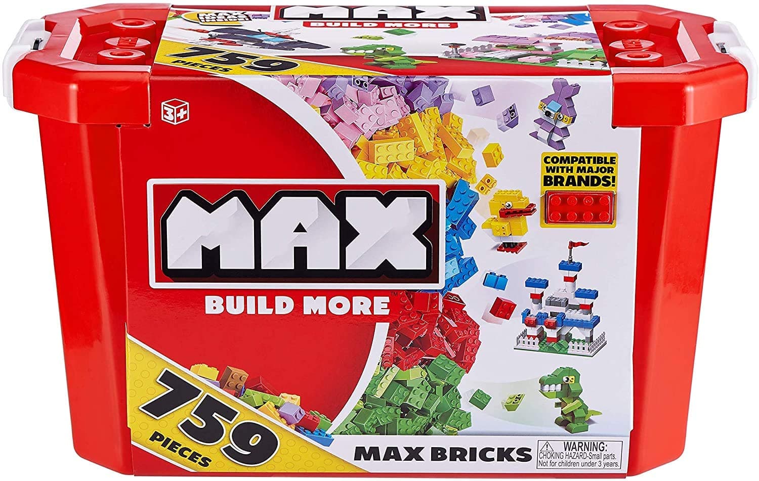 Building Bricks Value Set (759 Bricks) - Compatible with Other Major Brands by ZURU