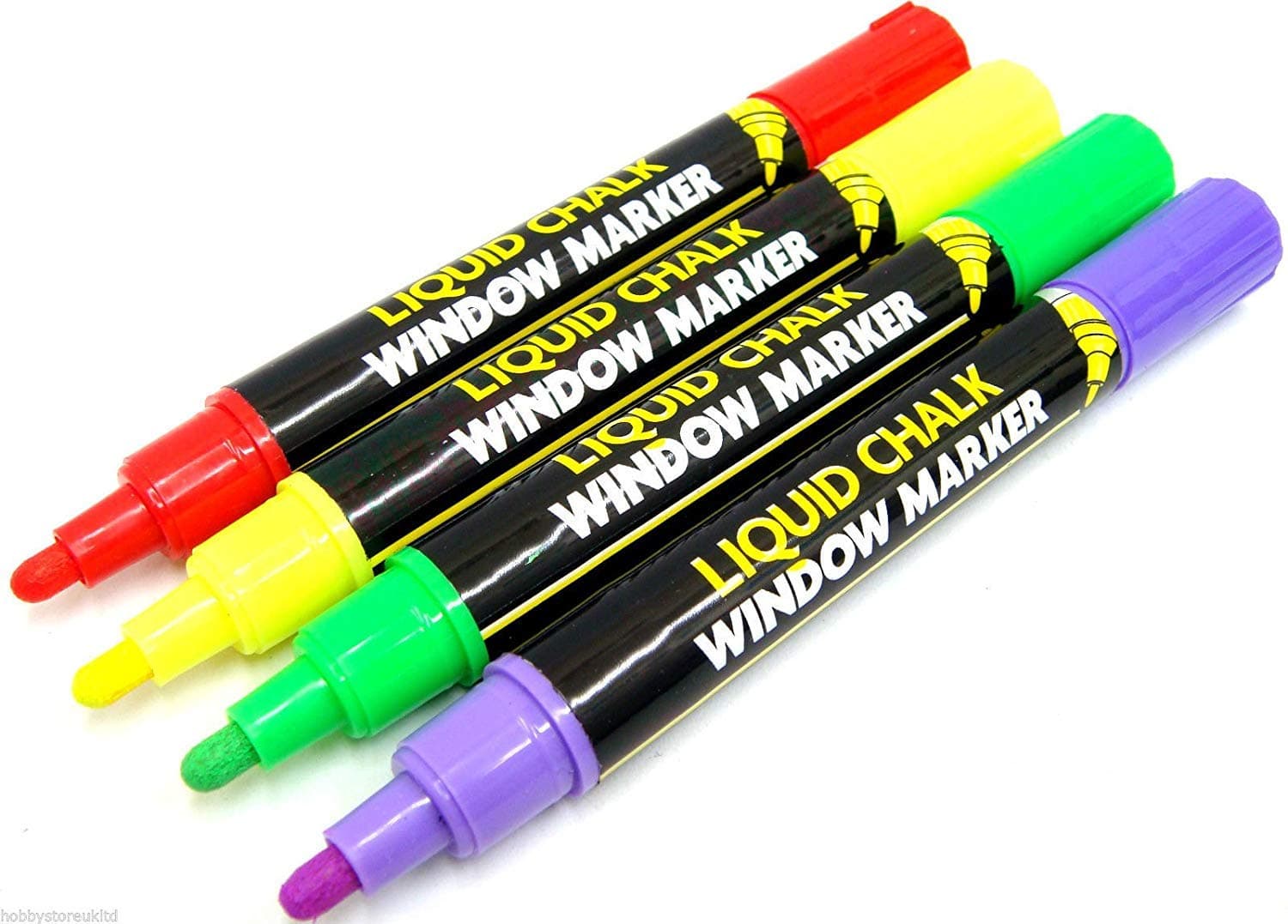2 X Coloured Liquid Chalk Markers Blackboard Dry Wipe Neon Marker Pens Window Marker