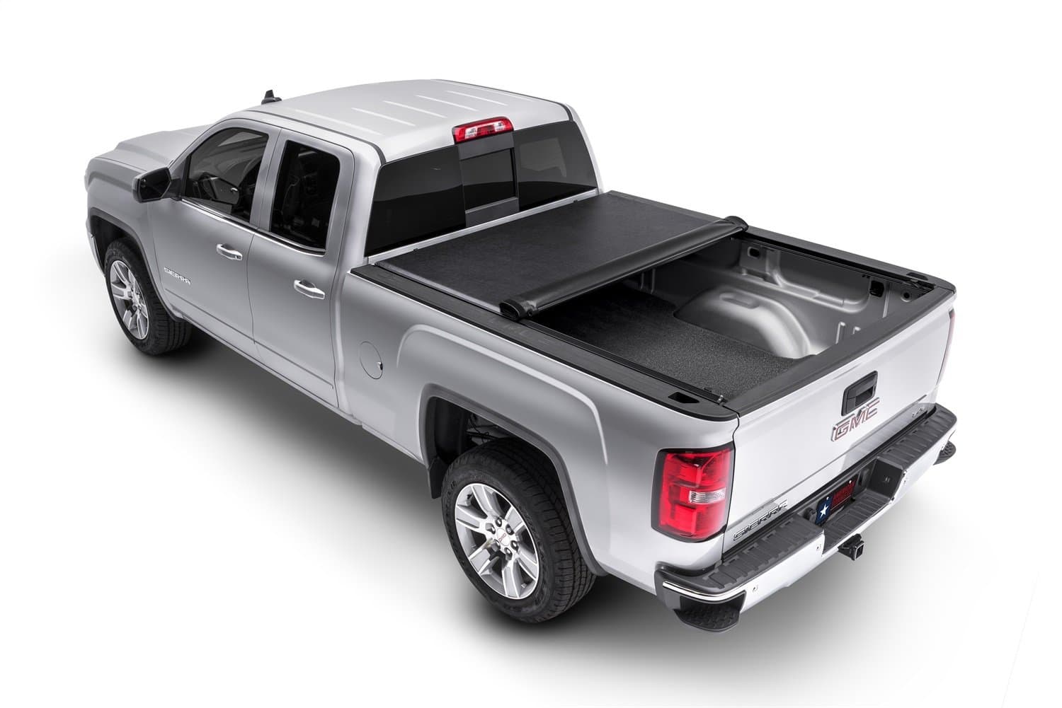 Soft Roll-up Truck Bed Tonneau Cover | 1370649 | Fits 20017-13 GM/Chevy Sierra/Silverado 5'8" Bed