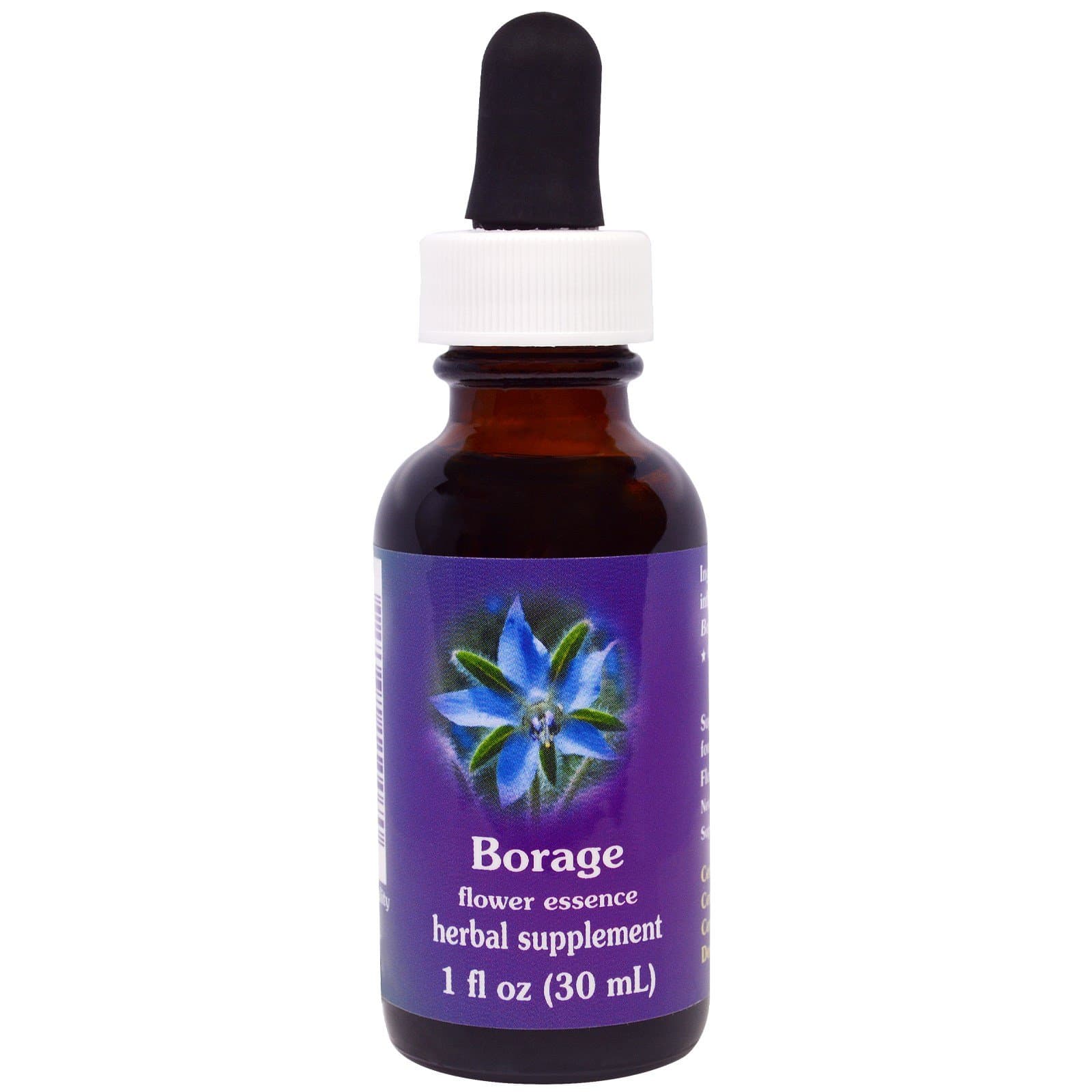 Flower Essence Services Borage Dropper, 1 Ounce
