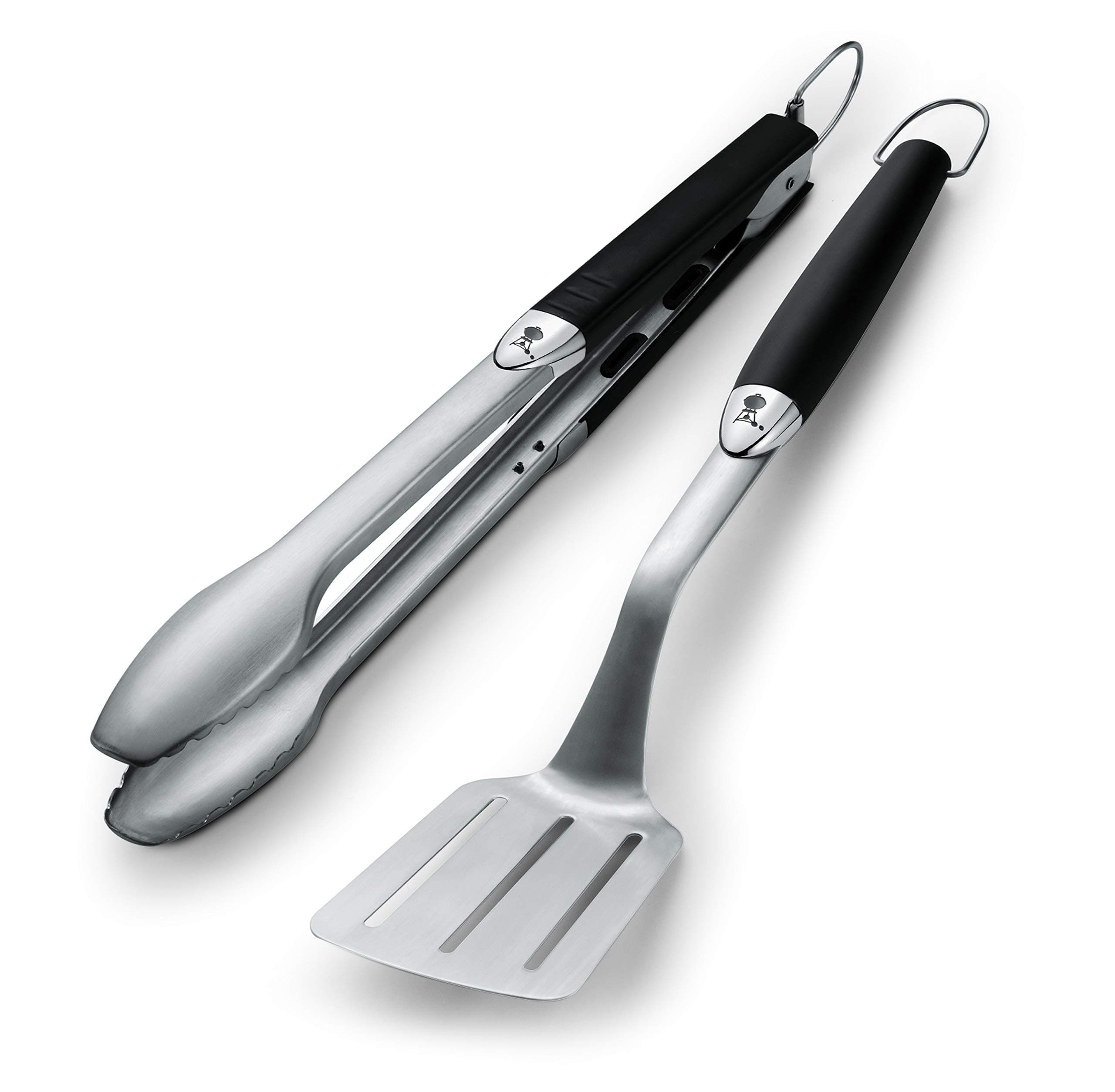 Weber 6625 2 Piece Barbecue Tool Set, Black/silver, One Size