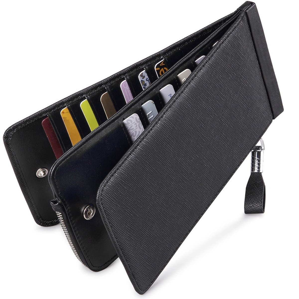 RFID Wallet Women Large Size Bifold Multi Card Wallet Case with Zipper Pocke Credit Card Holder for Women