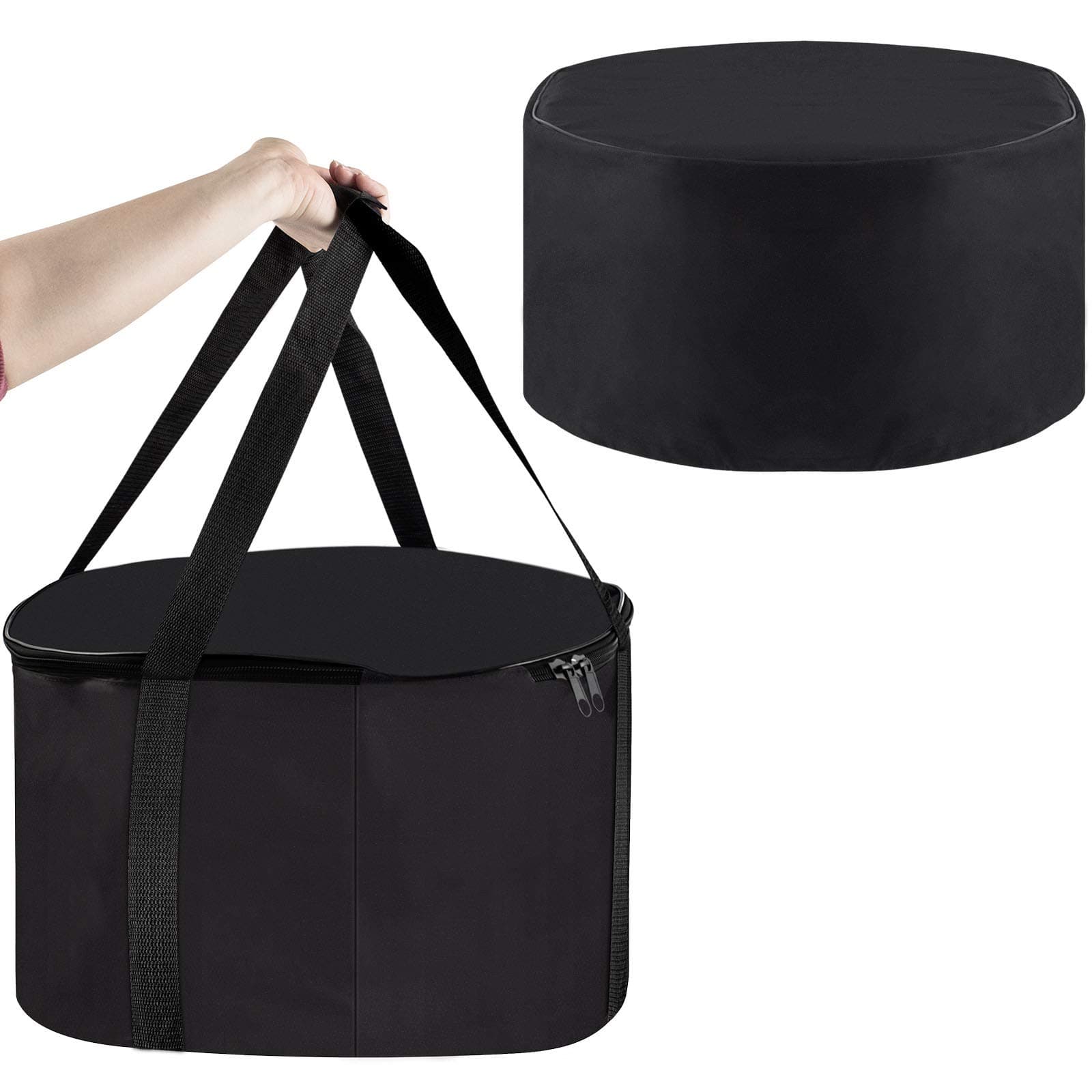 Carry Bag and Cover for Outland Firebowl 893 Deluxe Outdoor Portable Propane Gas Fire Pit, Fit for Outland Firebowl 823 870, 19 Inch Dia, Water-Resistant