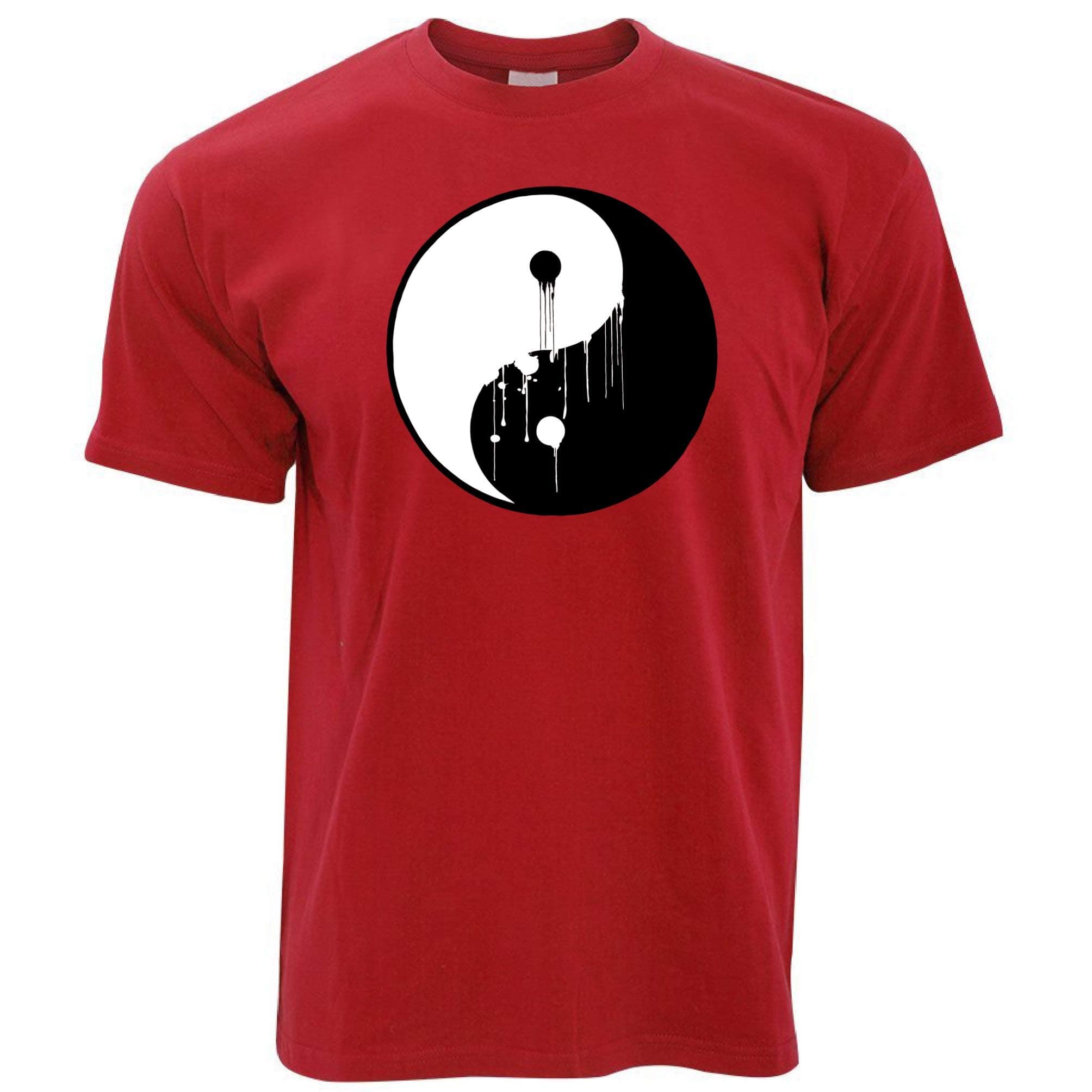 Art T Shirt Painted Dripping Ying Yang Balance Symbol
