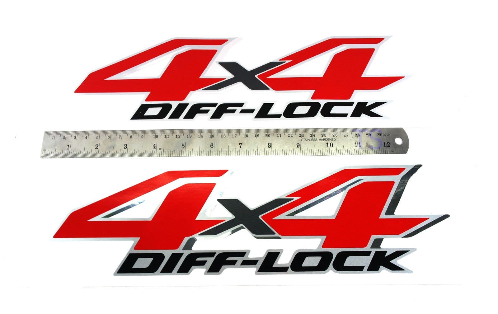 4x4 Diff Lock Red Sticker Decal Rear For Toyota Hilux Revo SR5 M70 M80 4 Door 2015-On