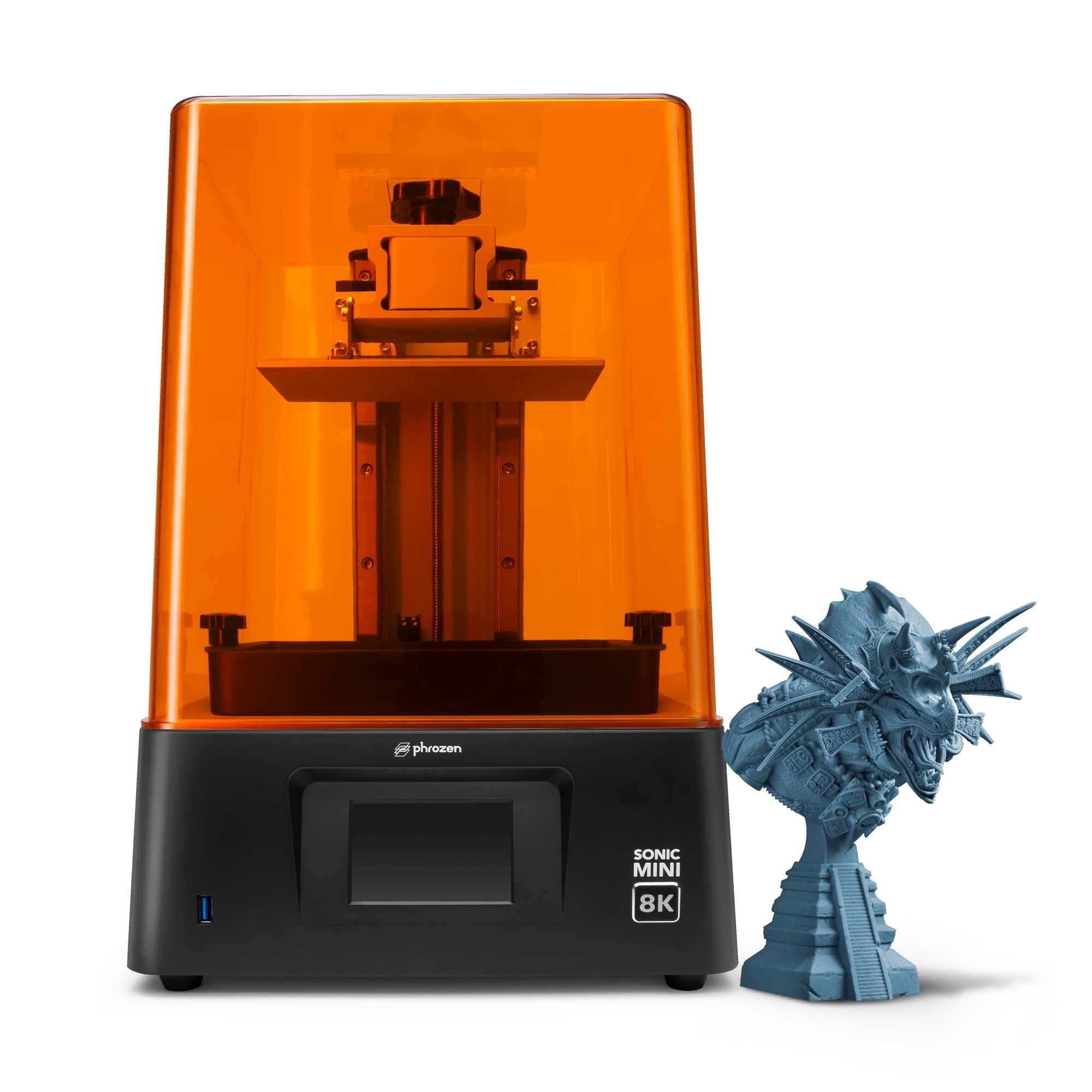 Sonic Mini 8K LCD Resin 3D Printer, Highest Resolution of 22 µm and 1152 ppi, 7.1'' Mono LCD Screen, Prints Beyond Handcrafted Models, L16.5 x W7.2 x H18 cm Printing Volume