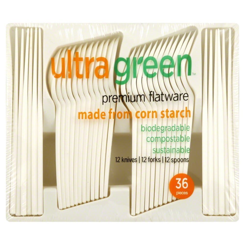 Ultra Green Premium Flatware Utensil - 36 per pack -- 12 packs per case.