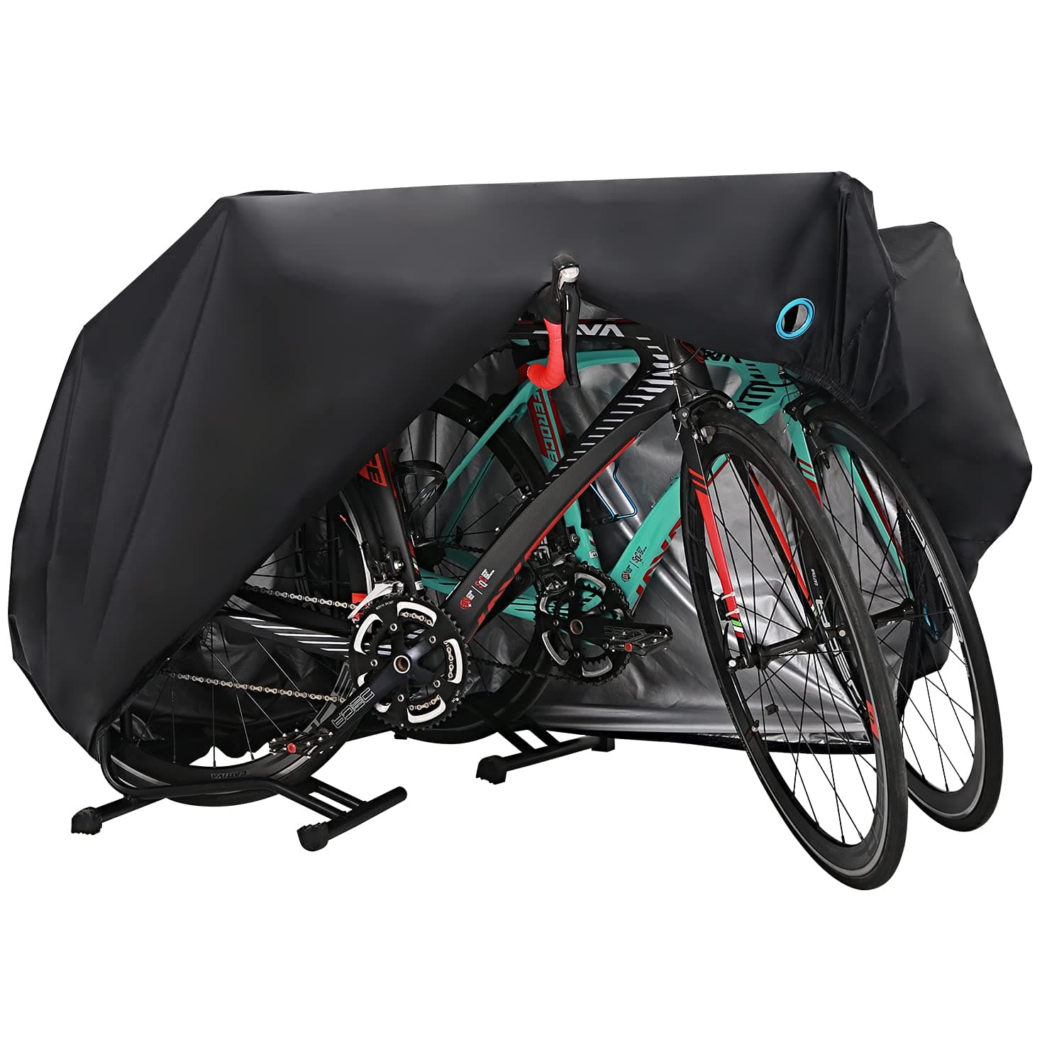 Bike Cover for 2-3 Bike Waterproof Outdoor Bicycle Cover with Lock Hole for Mountain Road Bikes