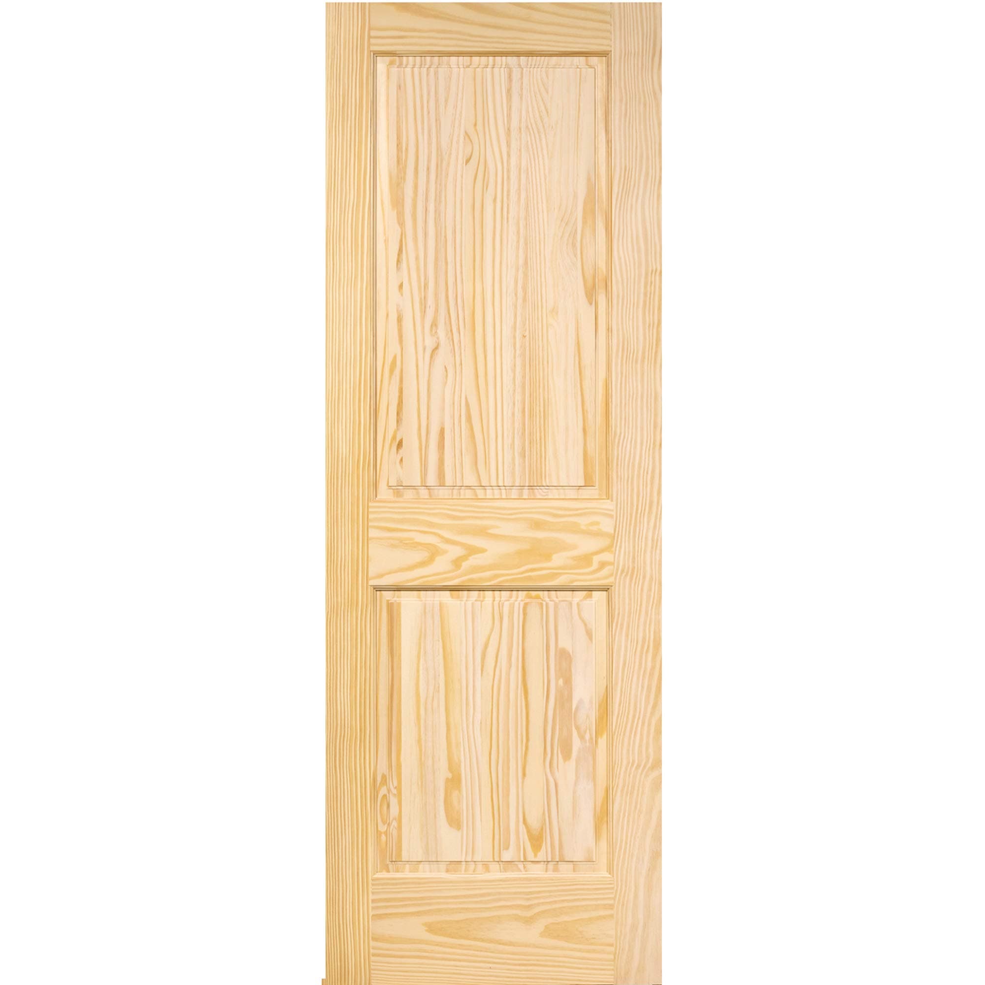 2-Panel Interior Solid Pine Door Slab, Square Top, Double Hip Panel (28 in. x 80 in.)