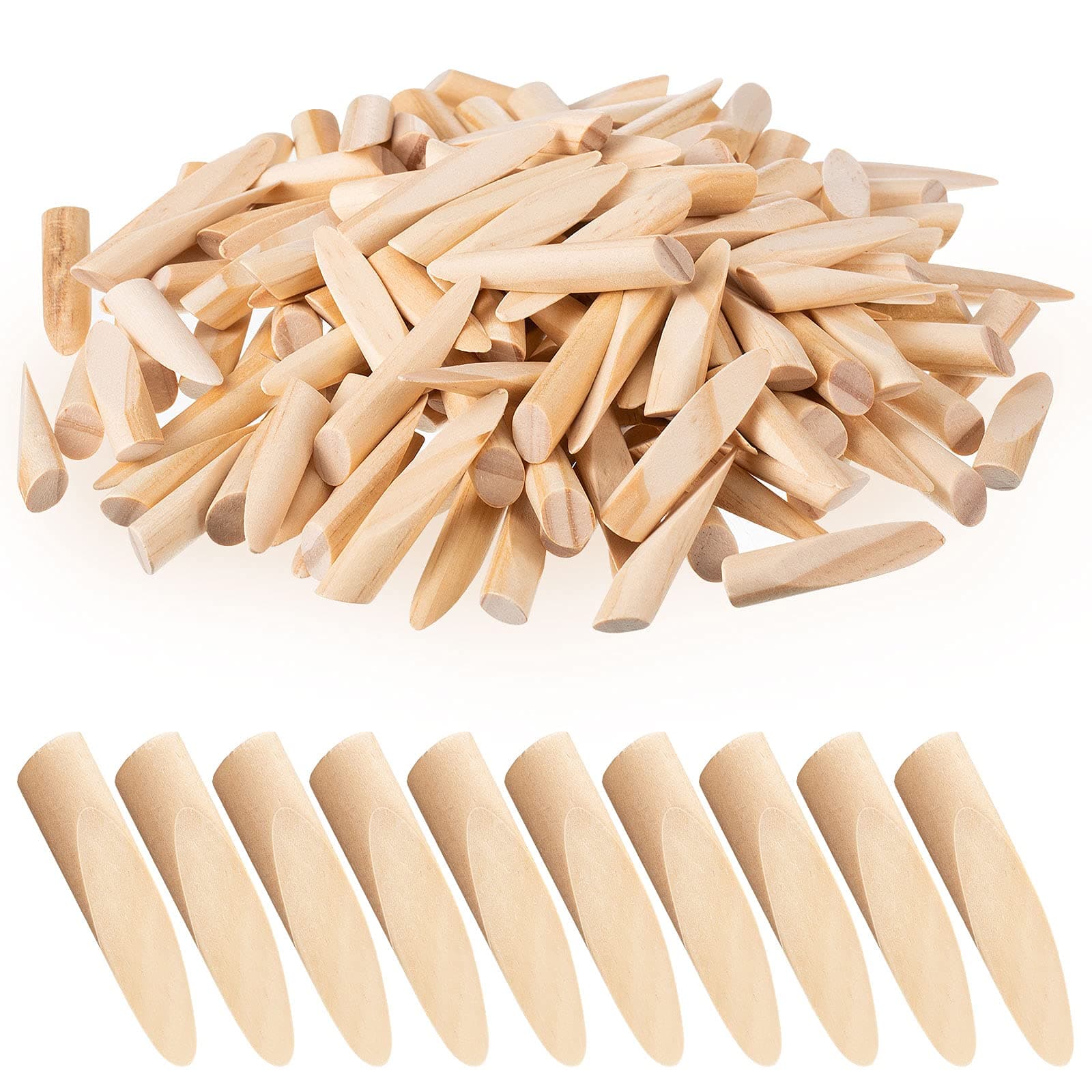 150 Pcs Solid Wood Pocket Hole Plugs for Screw Holes 3/8 Inch Wood Dowels Pine Hardwood Plugs Filler for Pocket Hole Jig Woodworking Tool Accessories