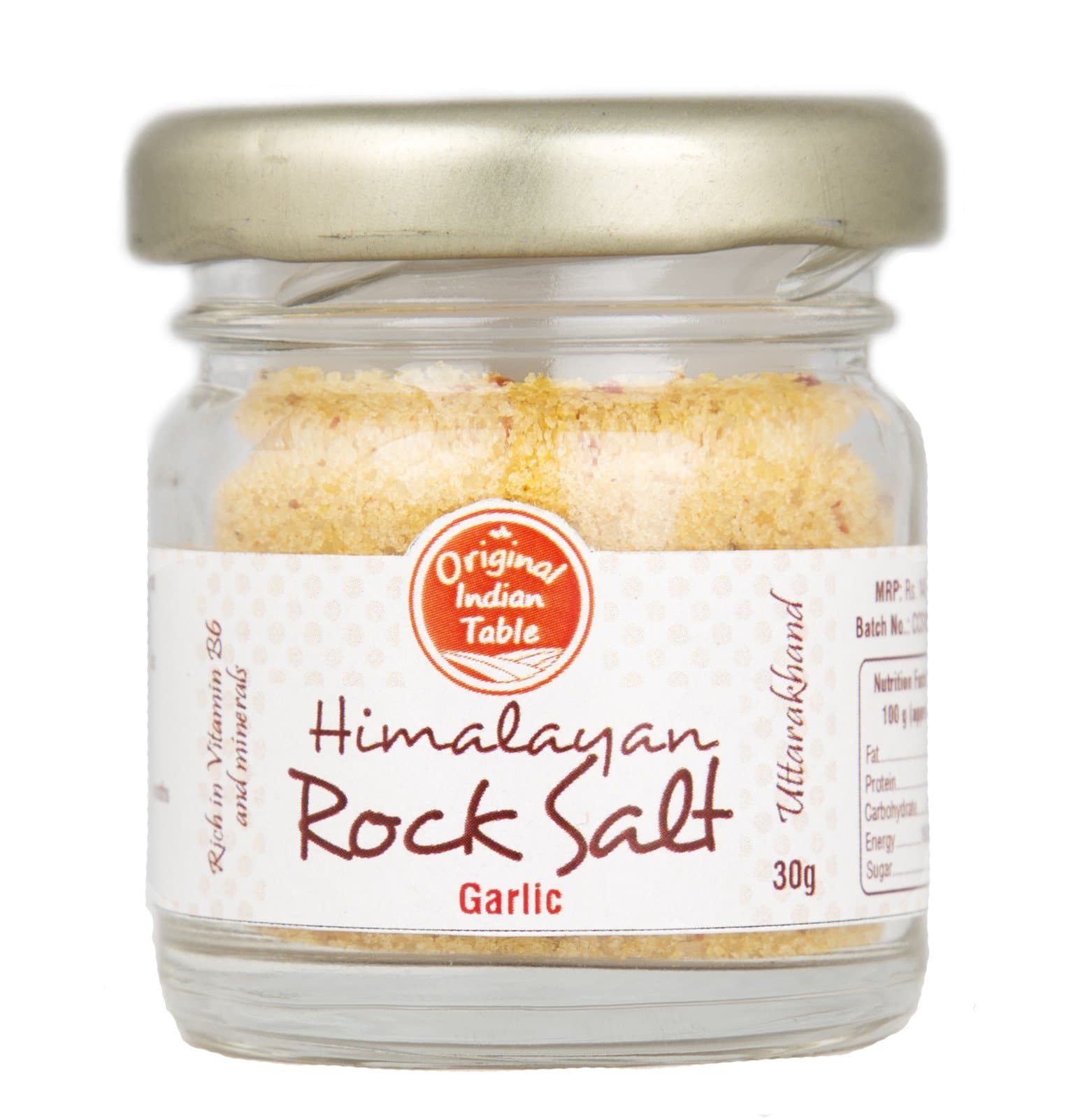 Original Indian Table Himalayan Garlic Rock Salt, 30g