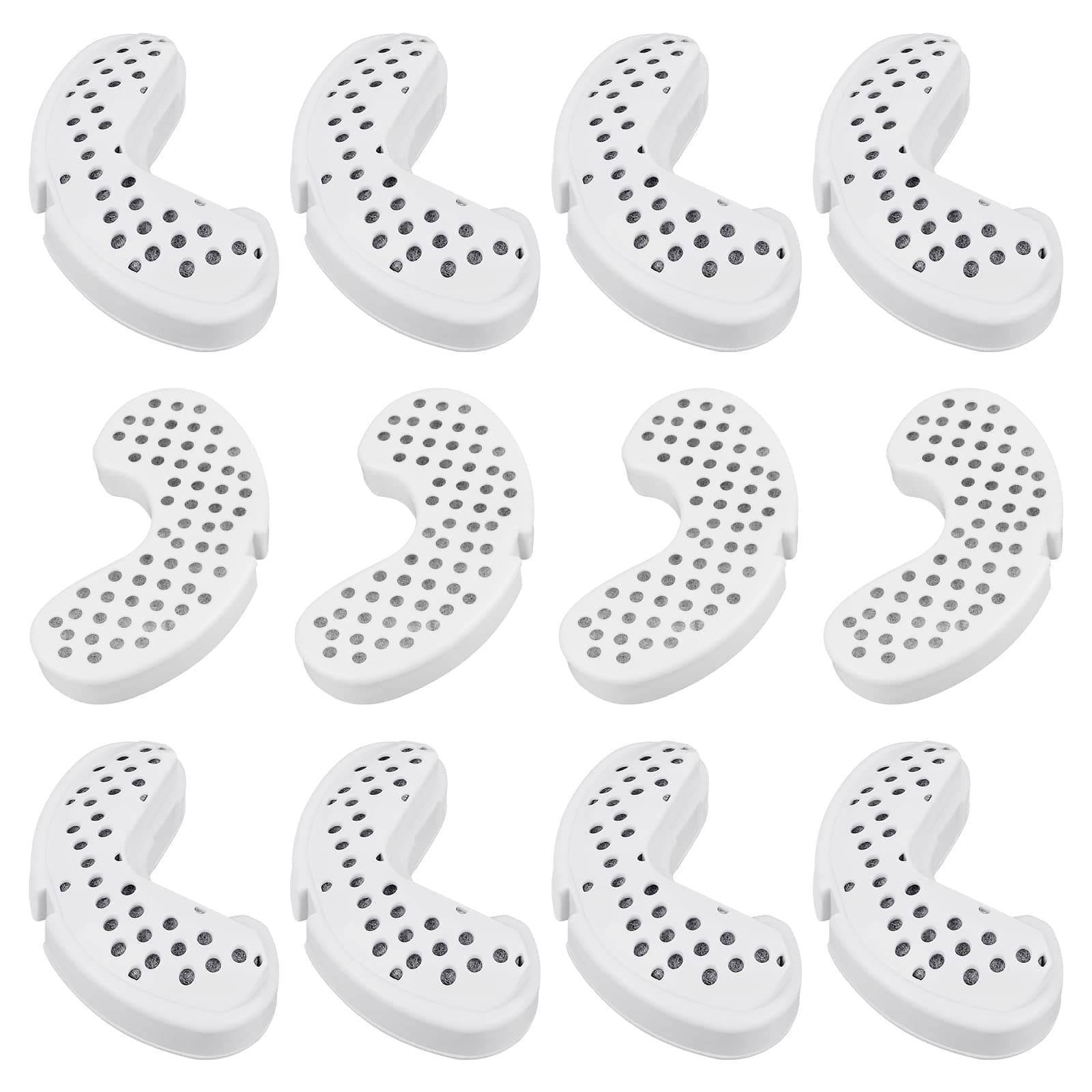 12 Pack Pet Water Filter Replacement Cat Water Fountain Filters Compatible with Pioneer Pet Ceramic & Stainless Steel Raindrop Fountains, Pet Fountain Carbon Filters