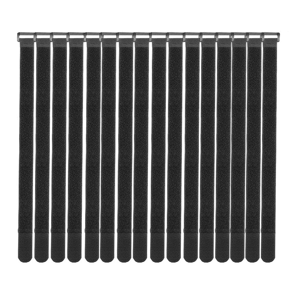 [16 Pack] Cable Straps 18 inch, Reusable Fastening Cable Ties Set, Adjustable Multipurpose Hook and Loop Securing Cinch Straps for Cord Management (1 inch Wide) by Tangser