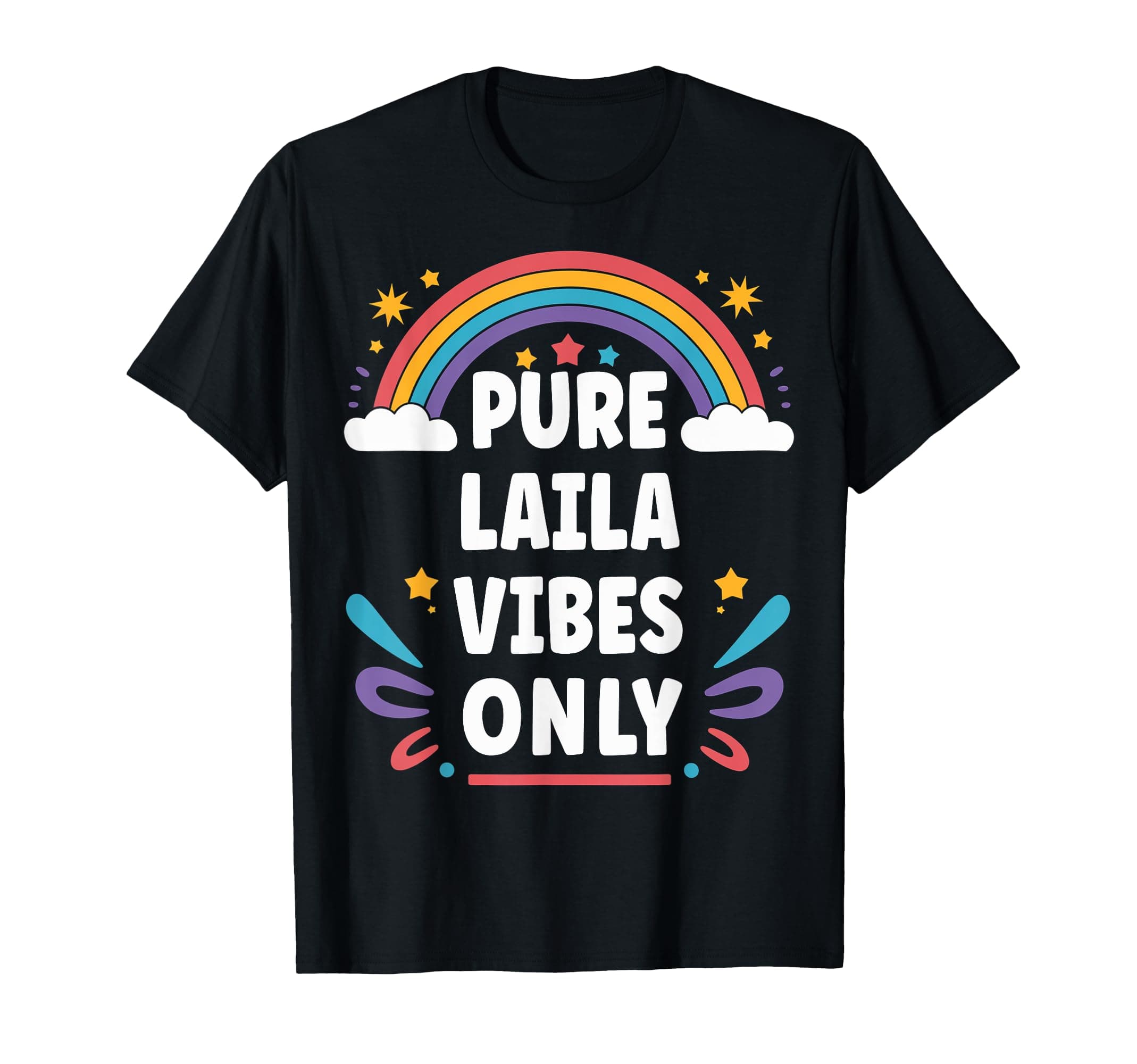 LAILA Vibes Only Cute Retro Girls LAILA Name T-Shirt