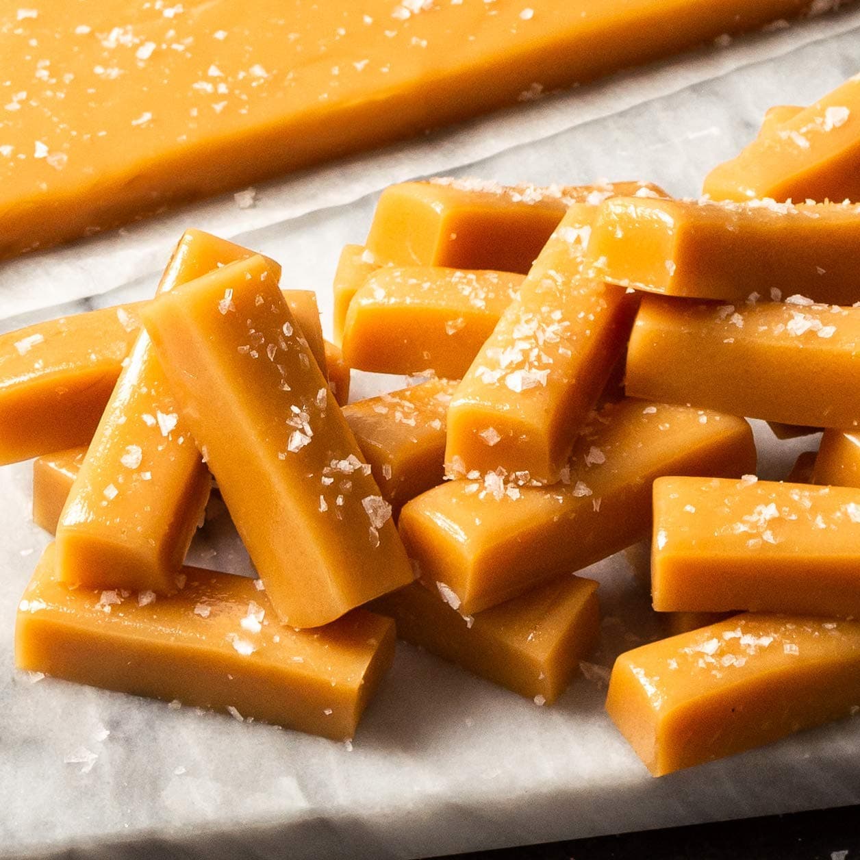 JulieAnn Handcrafted Gourmet Caramel Candy - Sea Salt: Family Recipe, Fresh, Soft Caramels and Natural Ingredients (No preservatives), Individually wrapped (4 ounce)