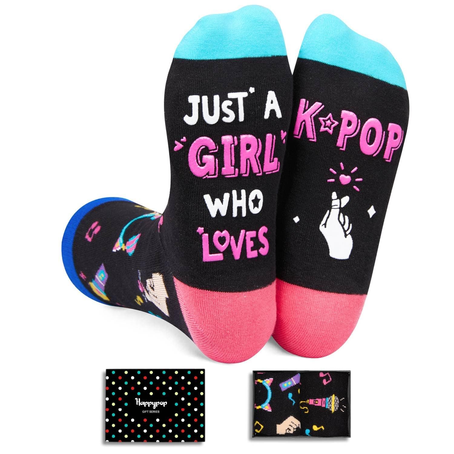 Music Gifts for Teen Girls - K Pop Music Socks for Women Singers Kpop Fans Lovers