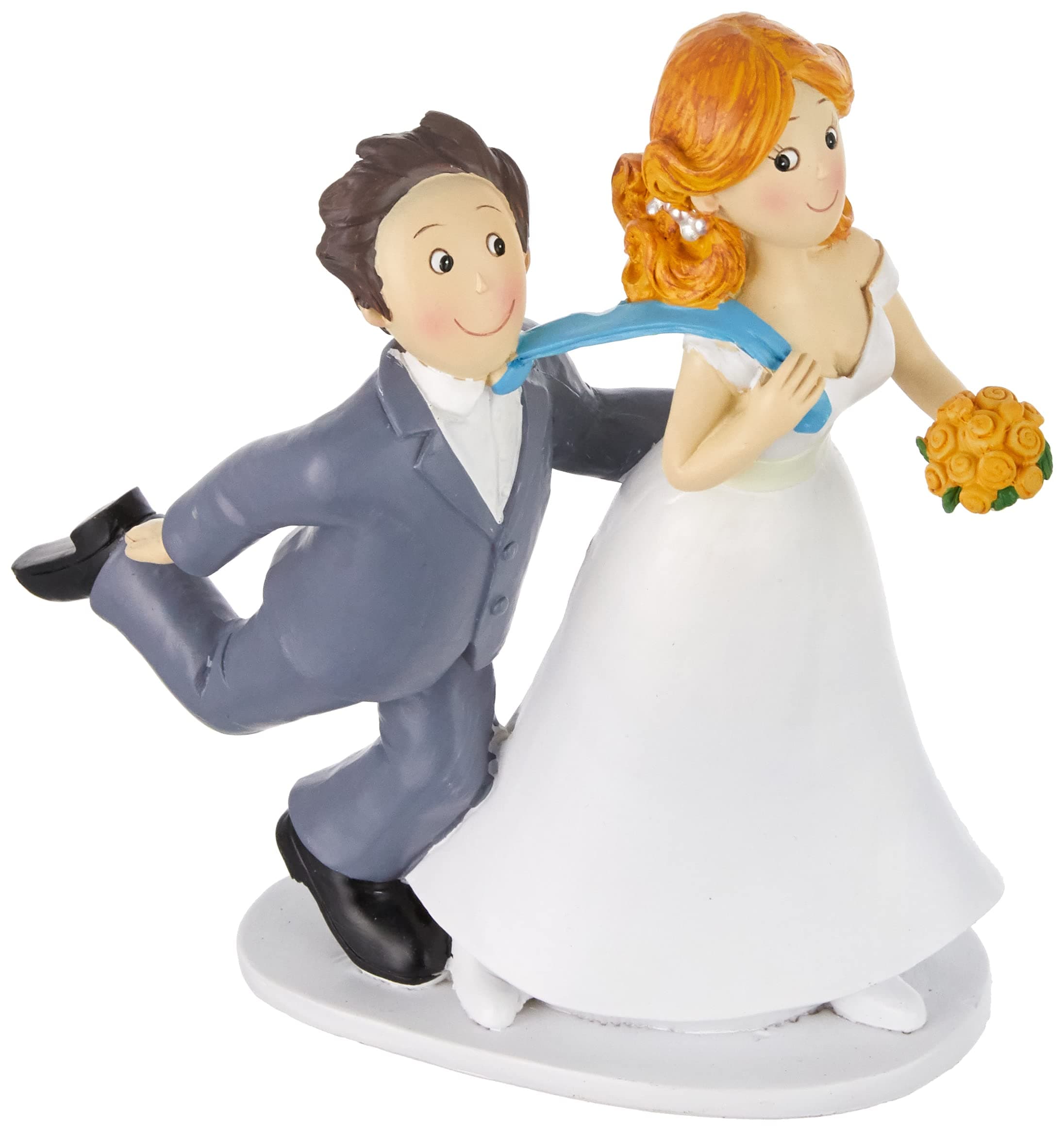 Mopec Y251 – Bridal Couple Cake Figurine Yes or Yes throwing the Jacket, 19 cm