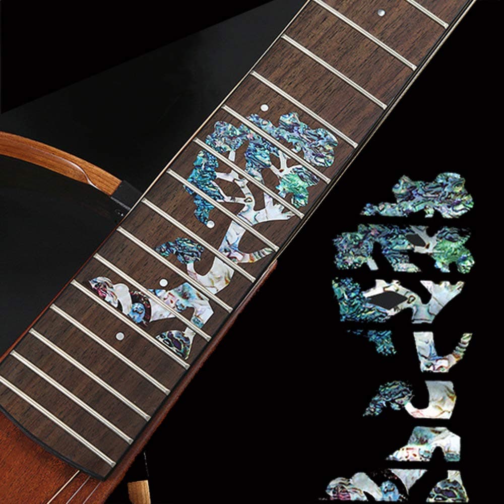 Guitar Fretboard Stickers Markers Inlay Sticker Decals for Guitar& Bass-Tree of Life