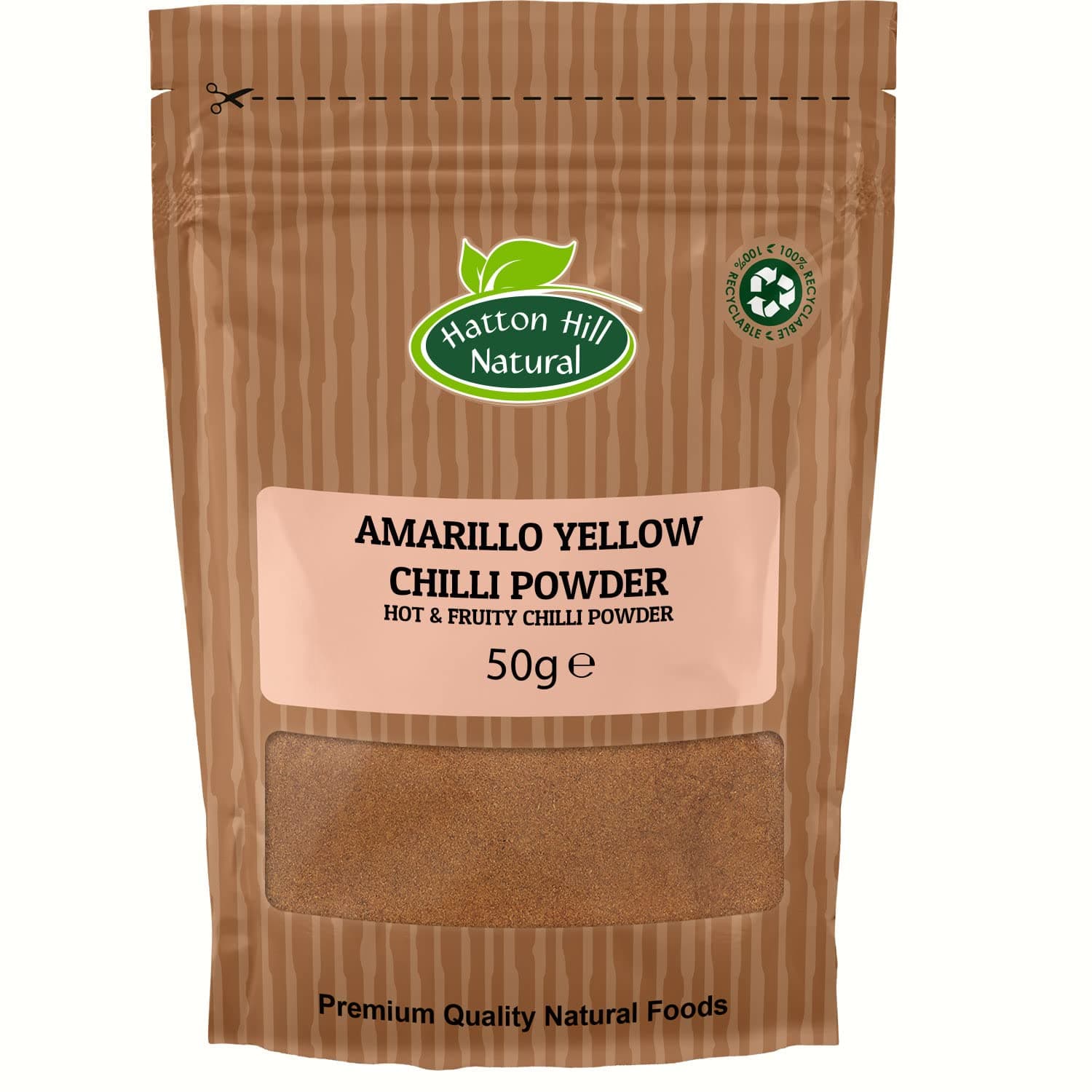 Amarillo Yellow Chilli Powder 50g by Hatton Hill