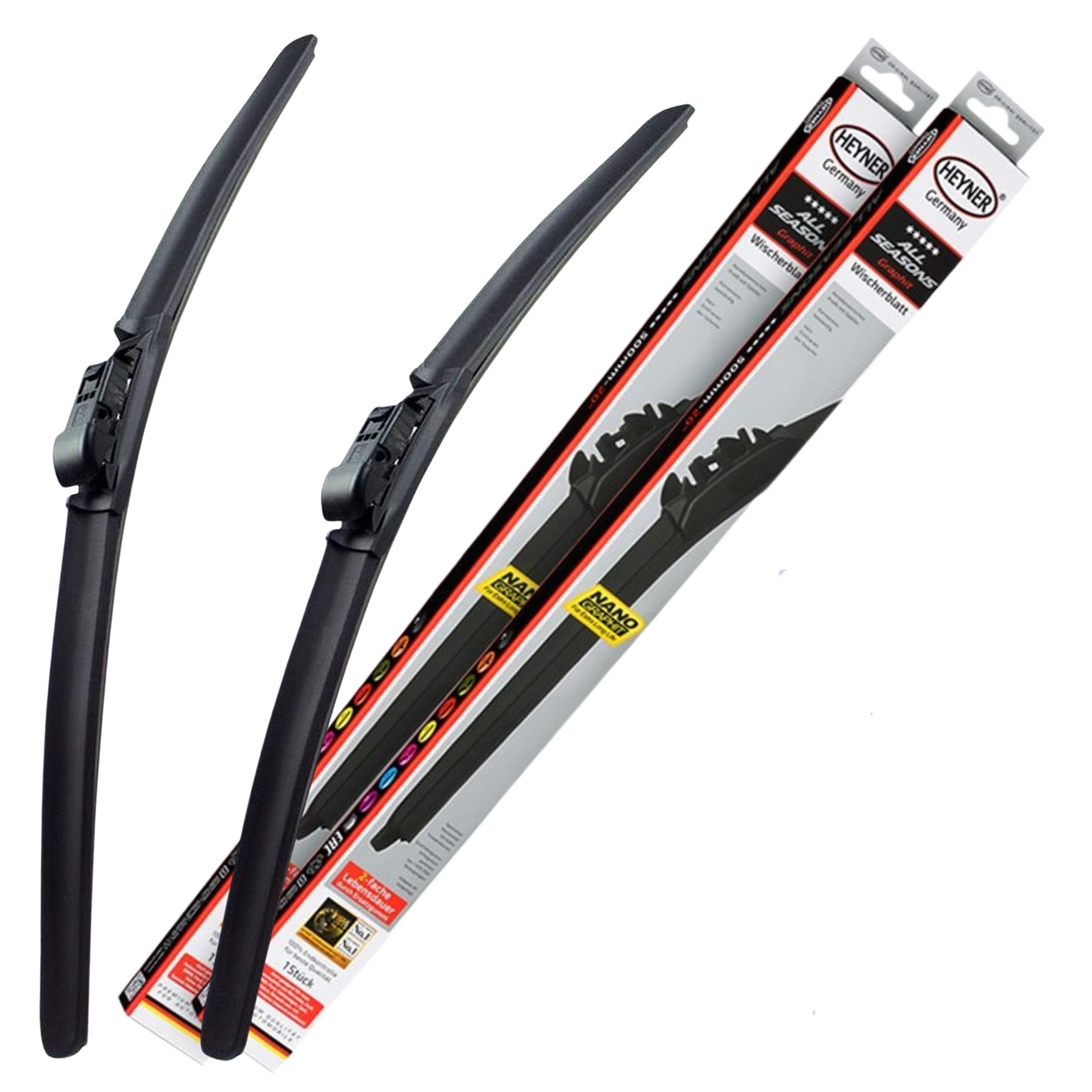 Fits Audi A6 2011-2017 All Season Wiper Blades With Extra Refill Rubber 26"21" HAS2621ST