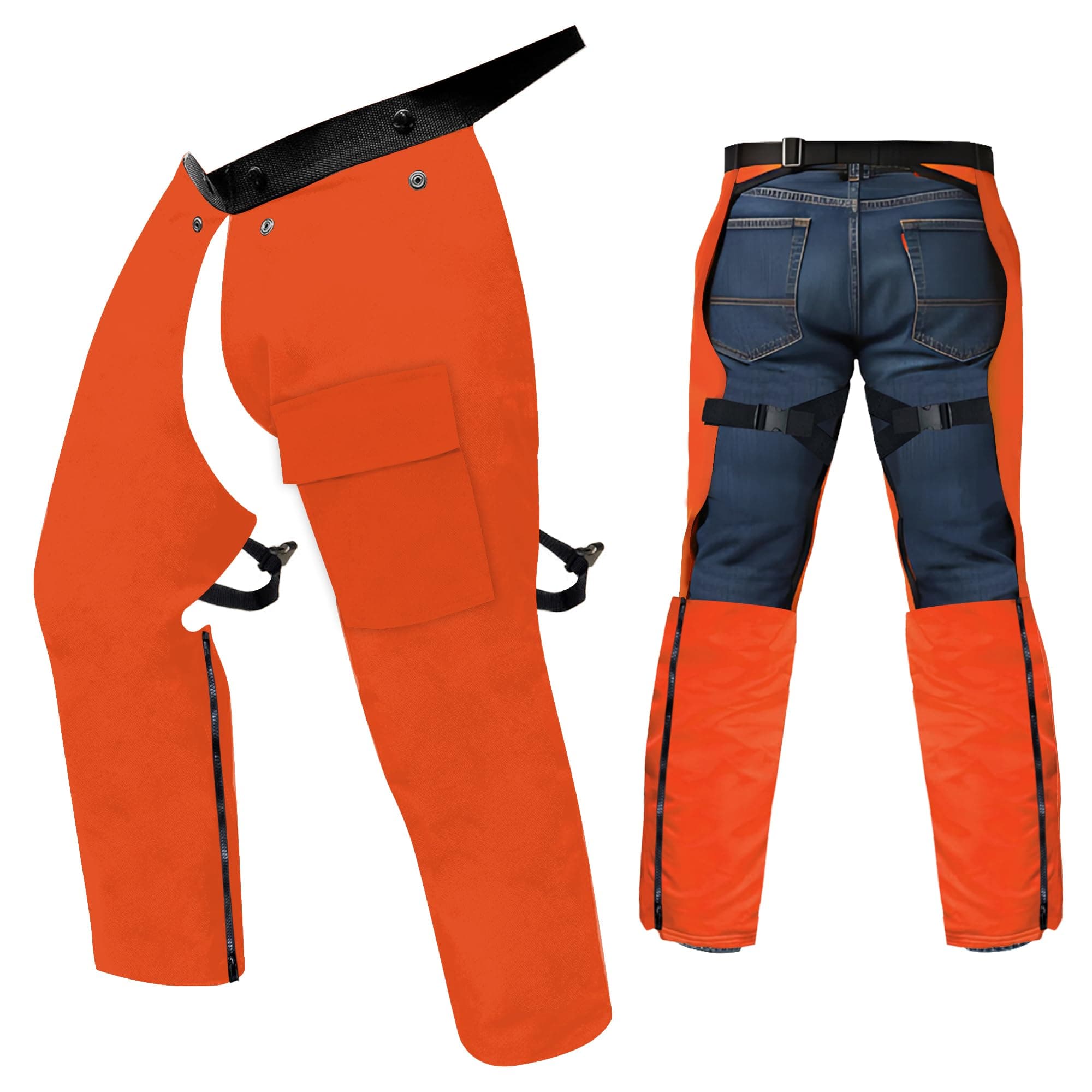 Forester Protective Trimmer Safety Chaps, Orange, Large