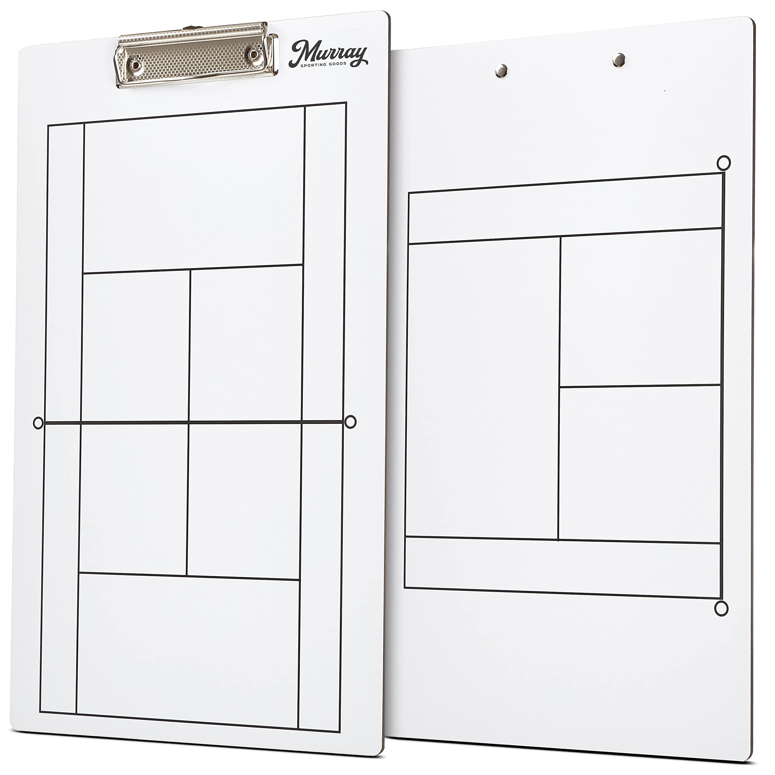 Murray Sporting Goods Dry Erase Coaches Clipboard | Double-Sided Dry Erase White Board