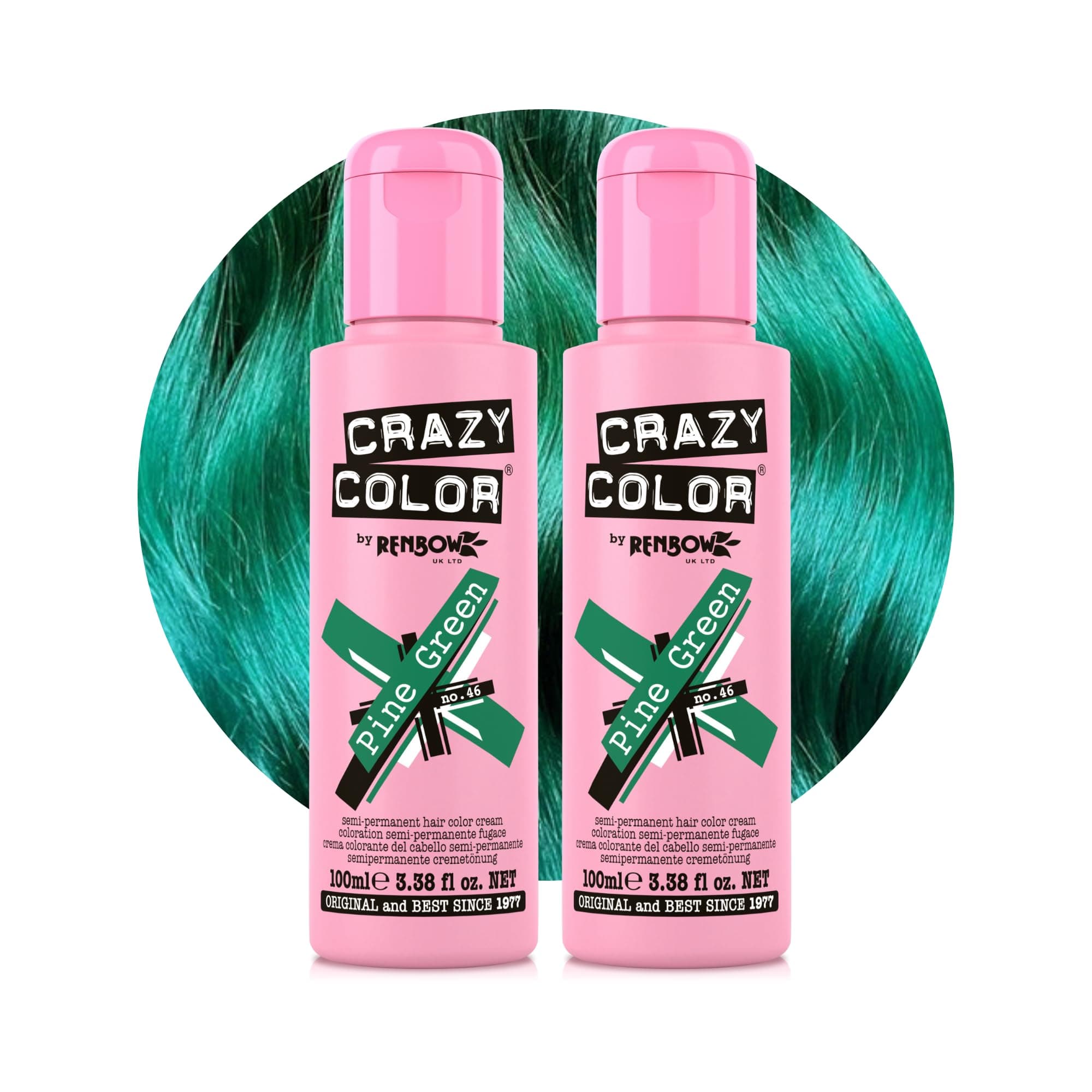 Semi-Permanent Pine Green Hair Dye