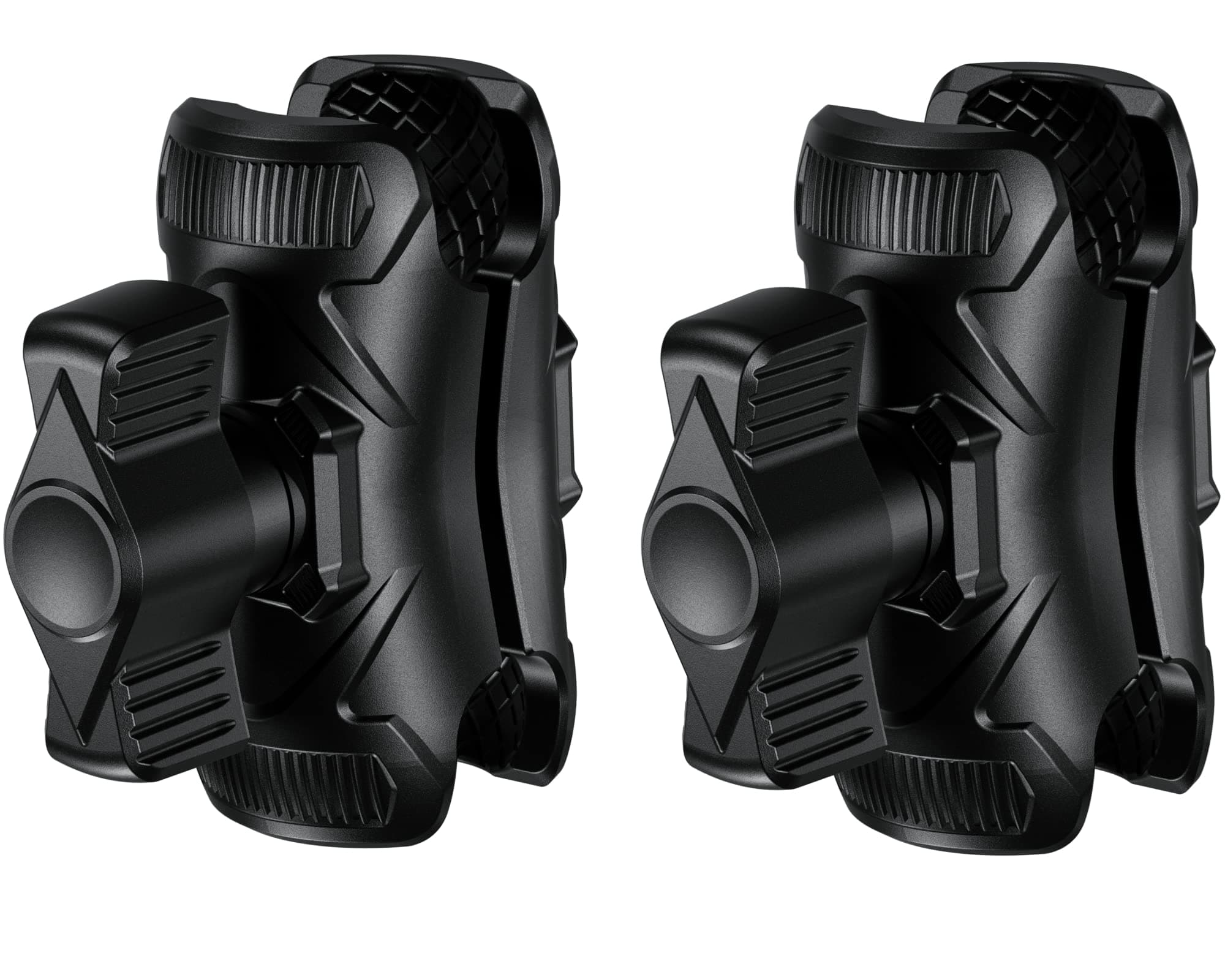 BRCOVAN2 Pack, Double Socket Arm High Strength Composite Short Arm Compatible with RAM Mounts B Size 1'' Ball Components & Bike Motorcycle Phone Mount Holder with 1'' Ball Adapter