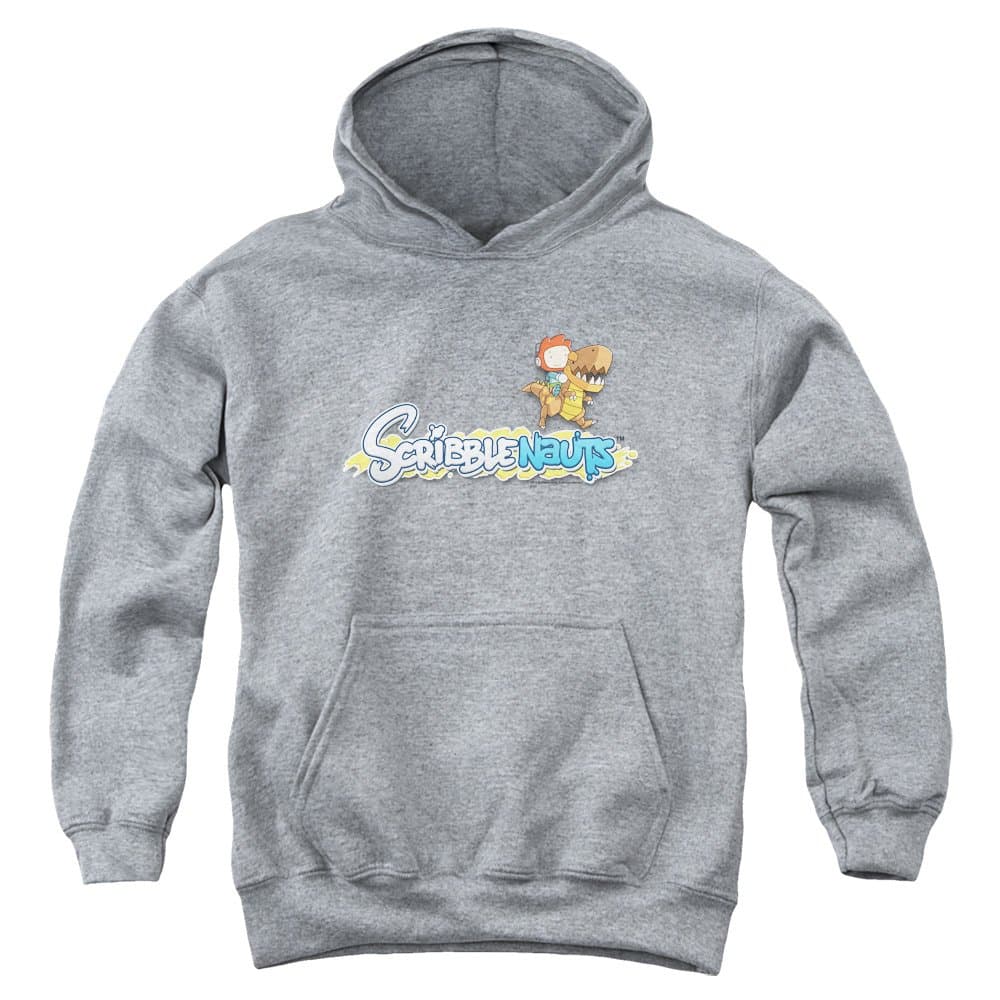 Scribblenauts Logo Big Boys Pullover Hoodie ATHLETIC HEATHER MD