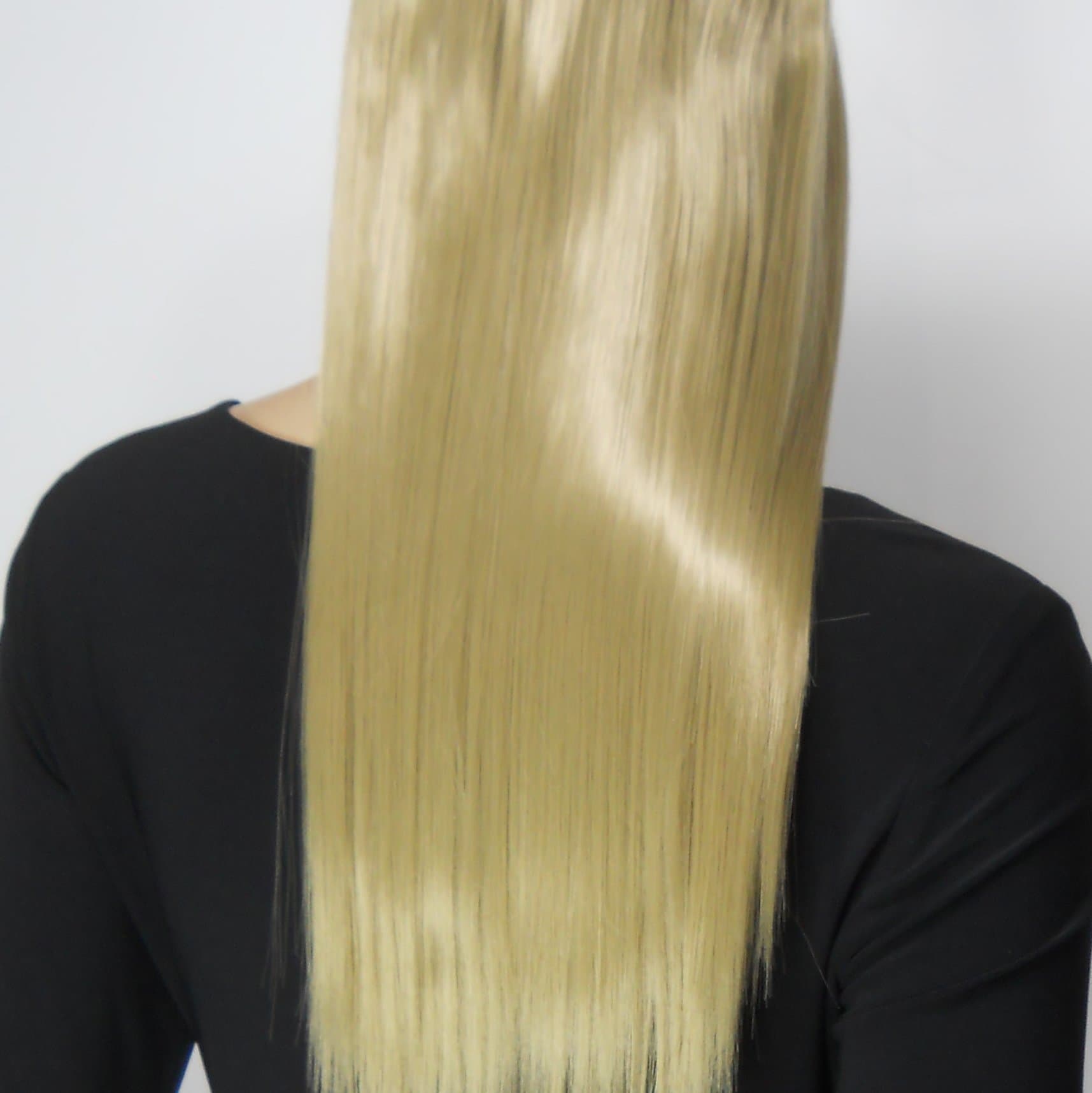 #24 Honey Blonde 16" Halo - Flip in Synthetic Hair Extensions on a Wire Heat Resistant to 350
