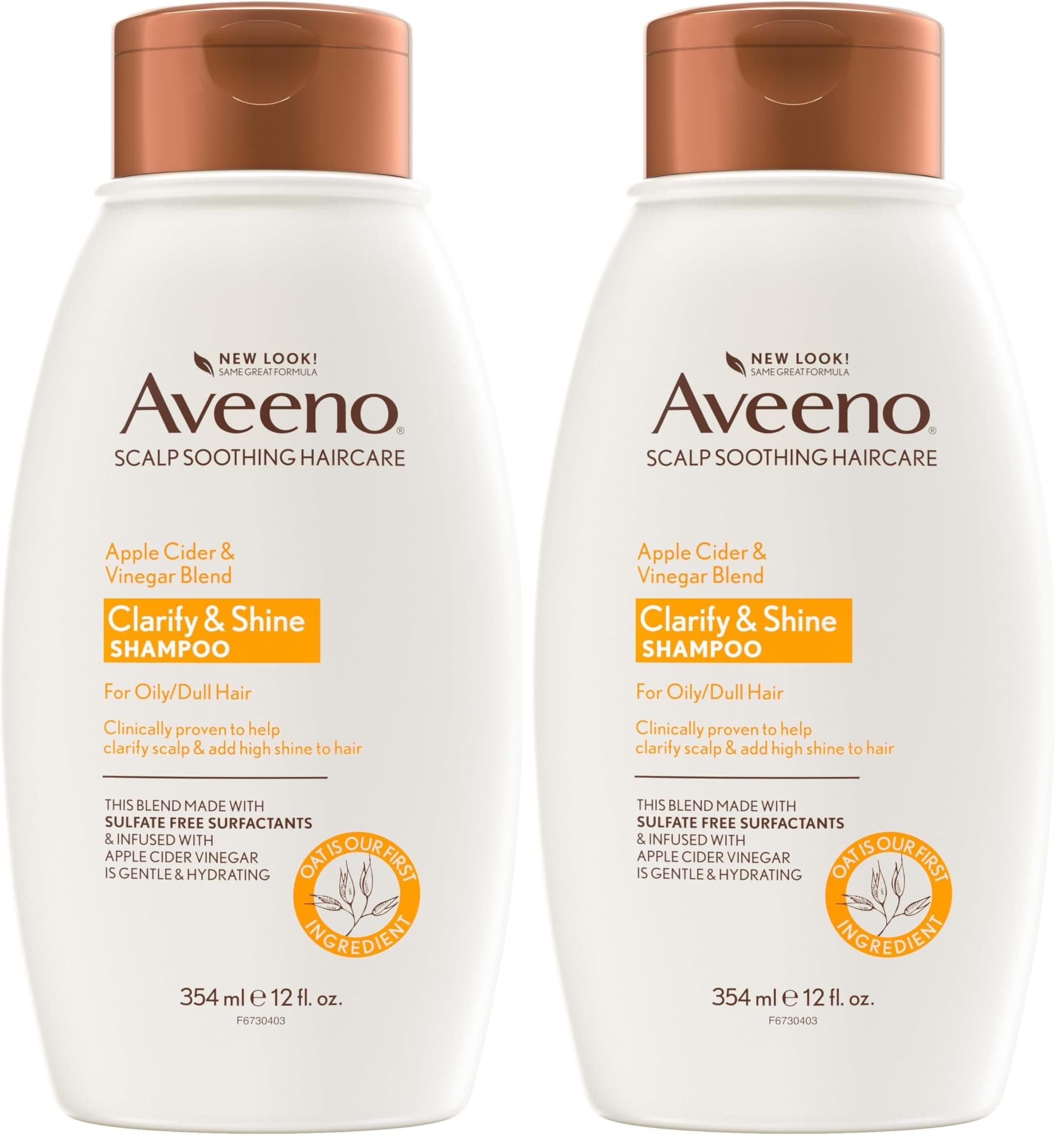 Shampoo, 12 Fl Oz, Pack of 2 | Scalp Soothing | Apple Cider Vinegar Blend